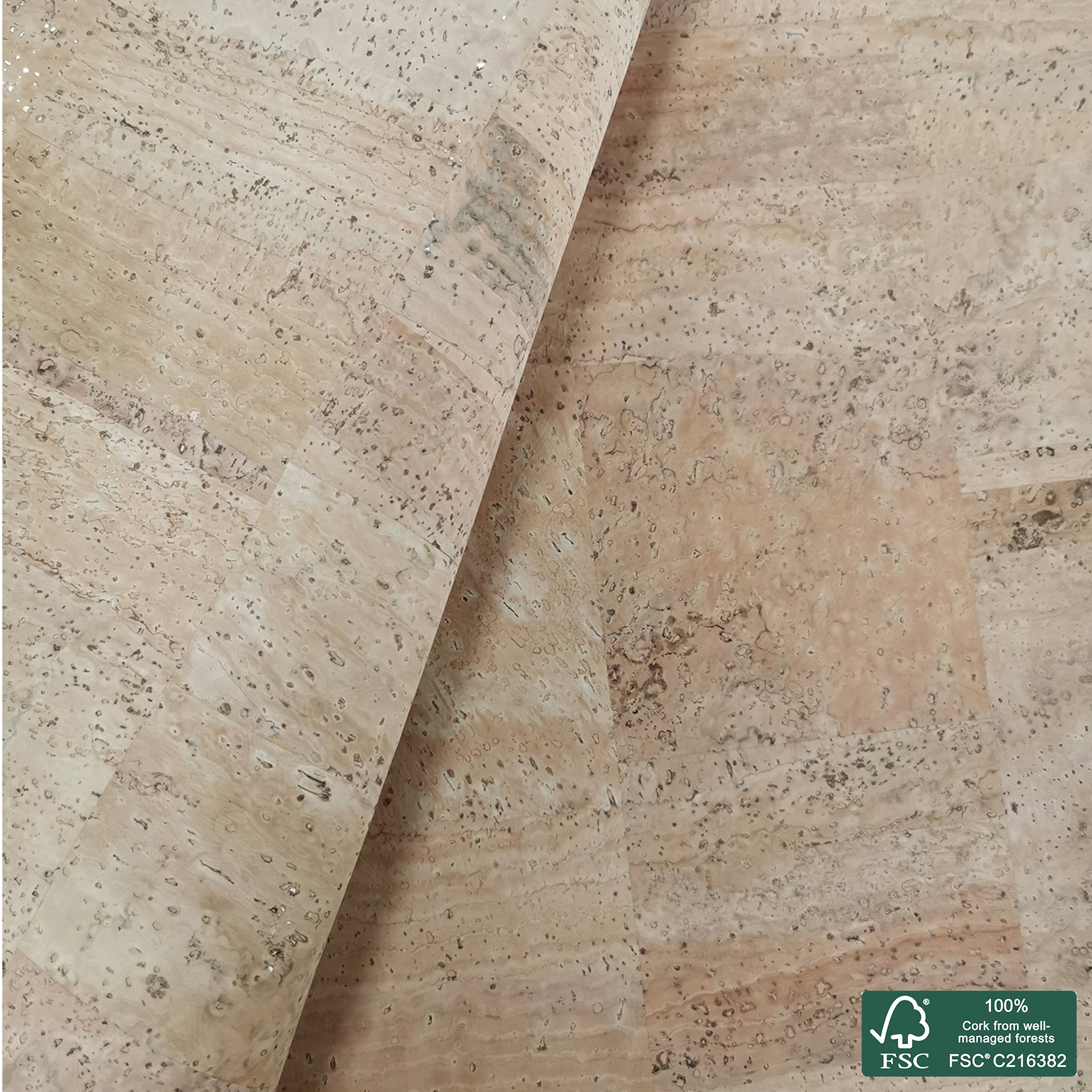 Natural Superior cork fabric