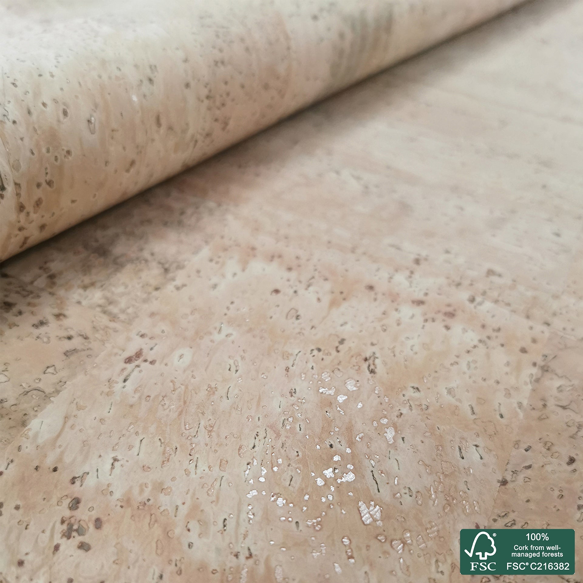 Natural Superior cork fabric