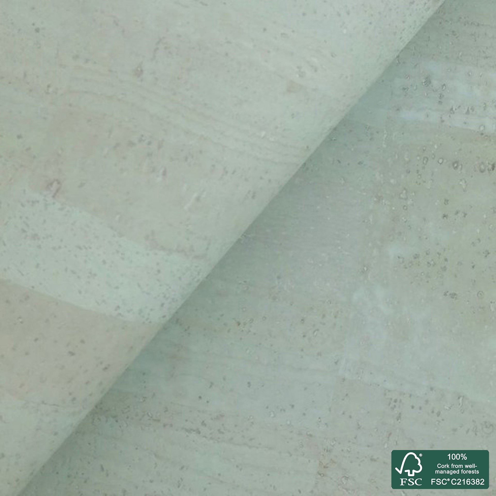 Green Aqua Superior cork fabric