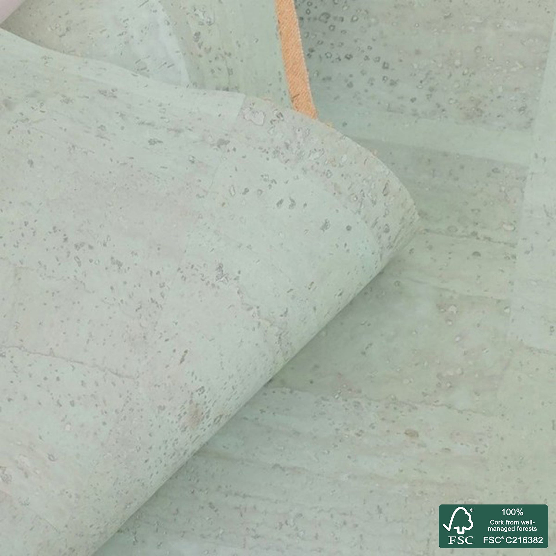 Green Aqua Superior cork fabric