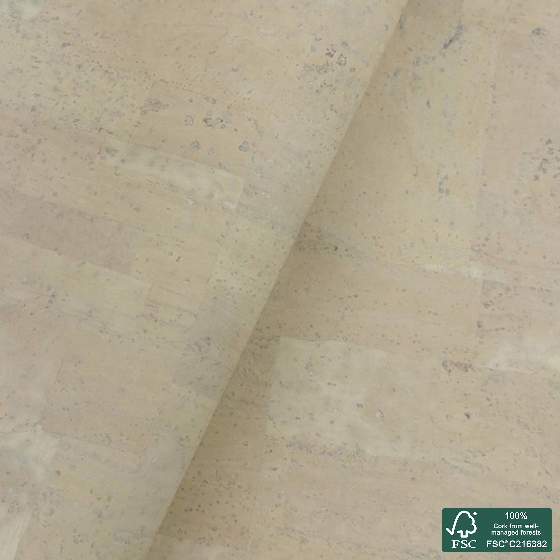 Light yellow superior cork fabric