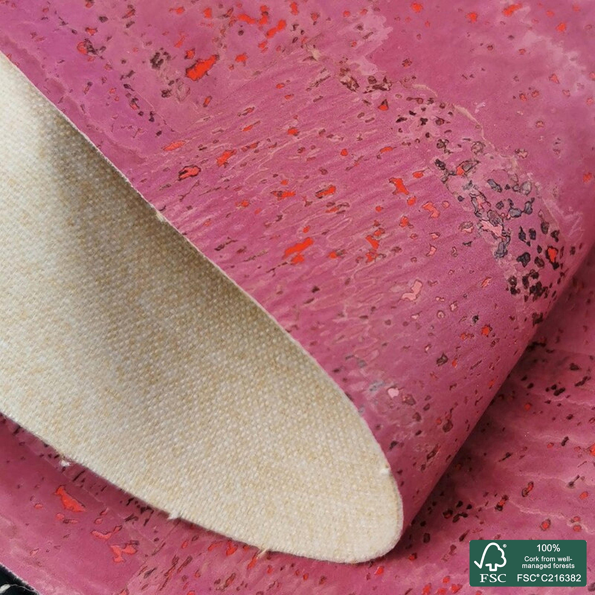 Wine superior cork fabric