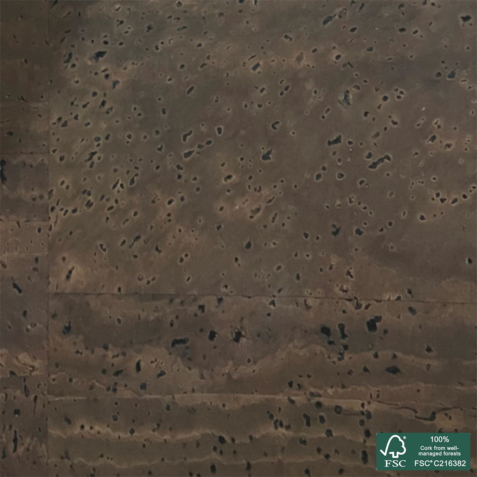 Chocolate superior cork fabric