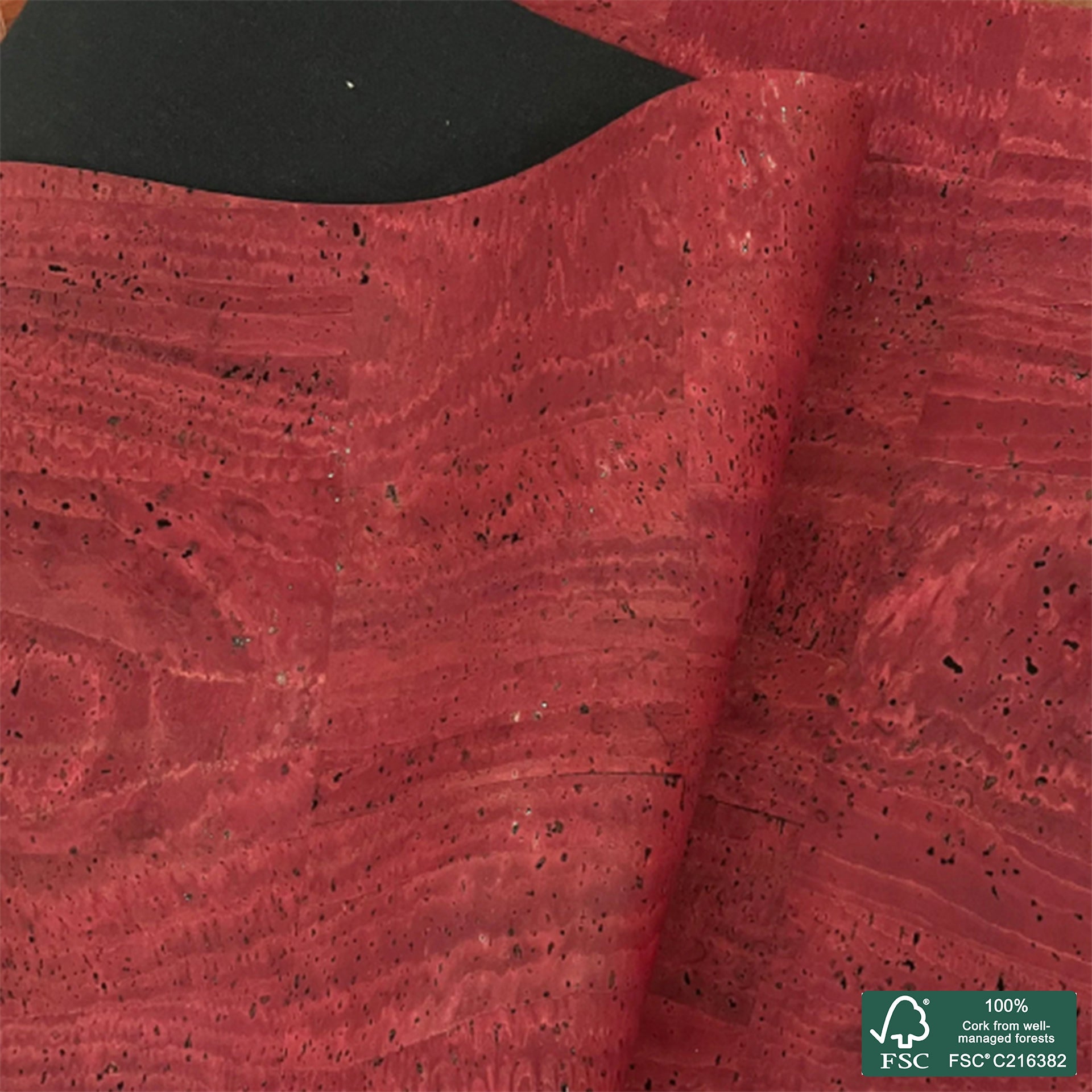 Bordeaux superior cork fabric