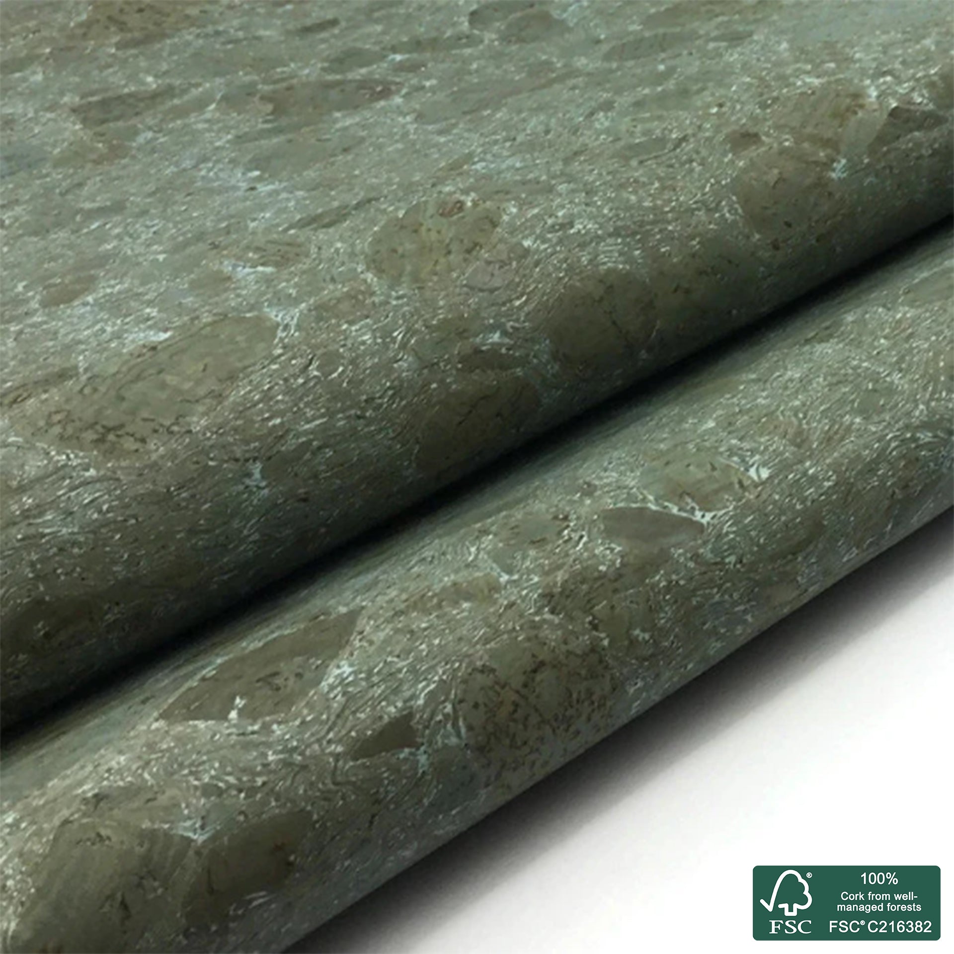 Green roots cork fabric