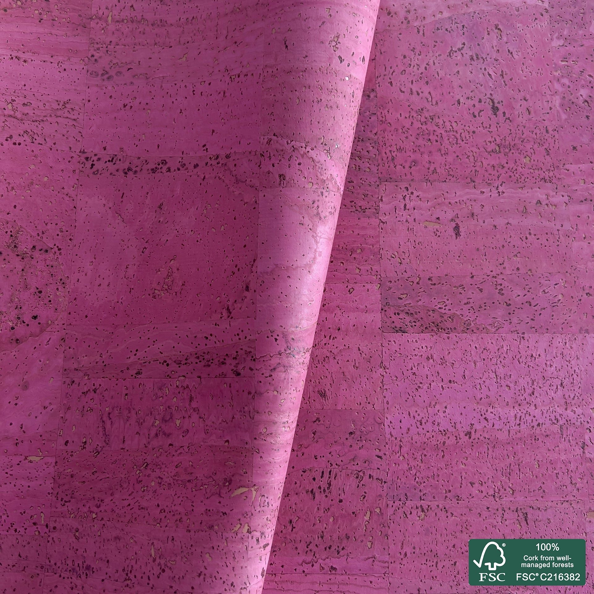 Peony superior cork fabric