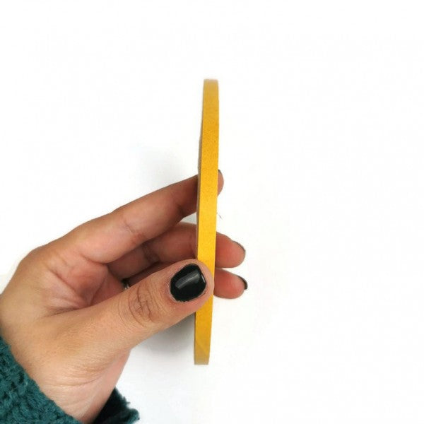 Yellow double sided tape for fabric 9mm wide
