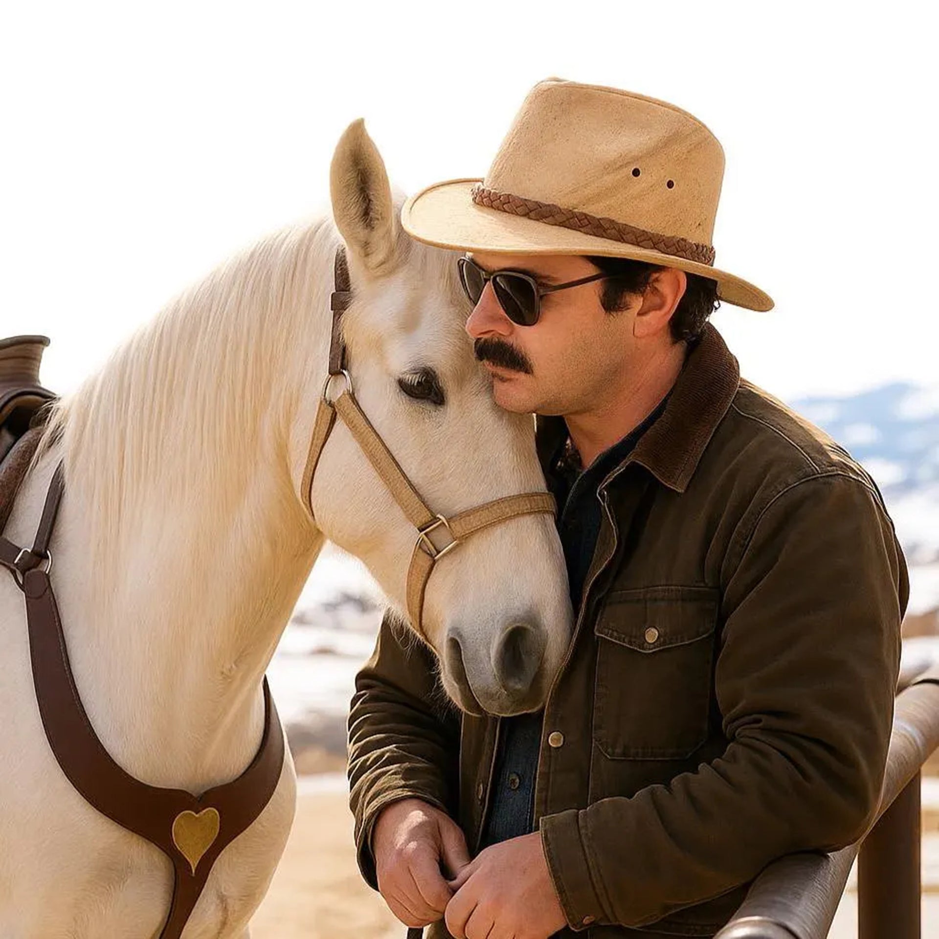 Sombrero de corcho natural con cordón trenzado marrón