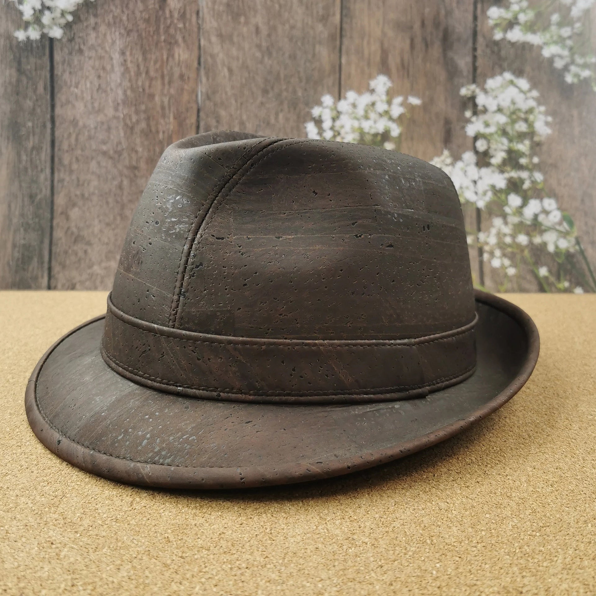 Brown cork classic hat