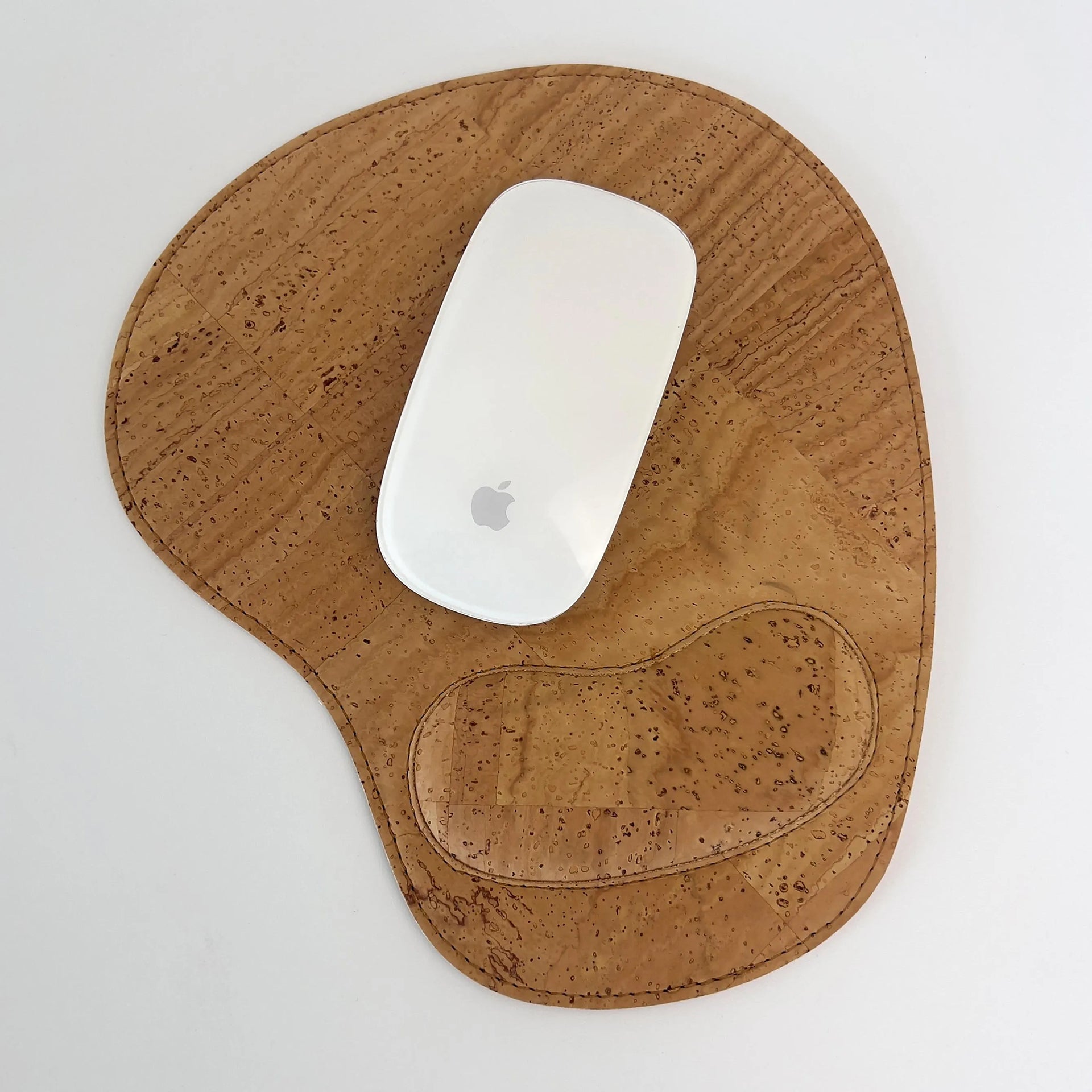 Cork ergonomic mouse pad with wrist support