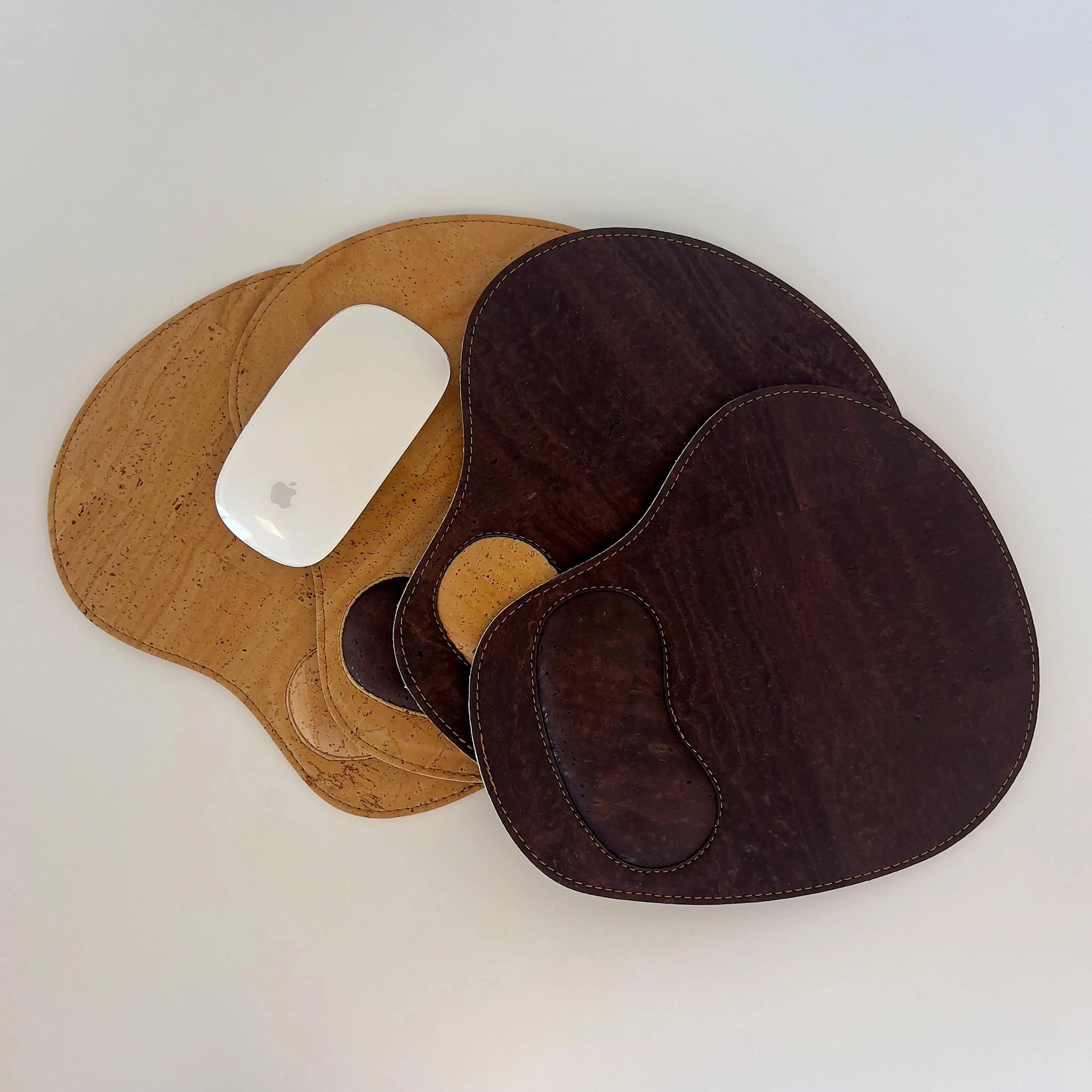 Cork ergonomic mouse pad with wrist support
