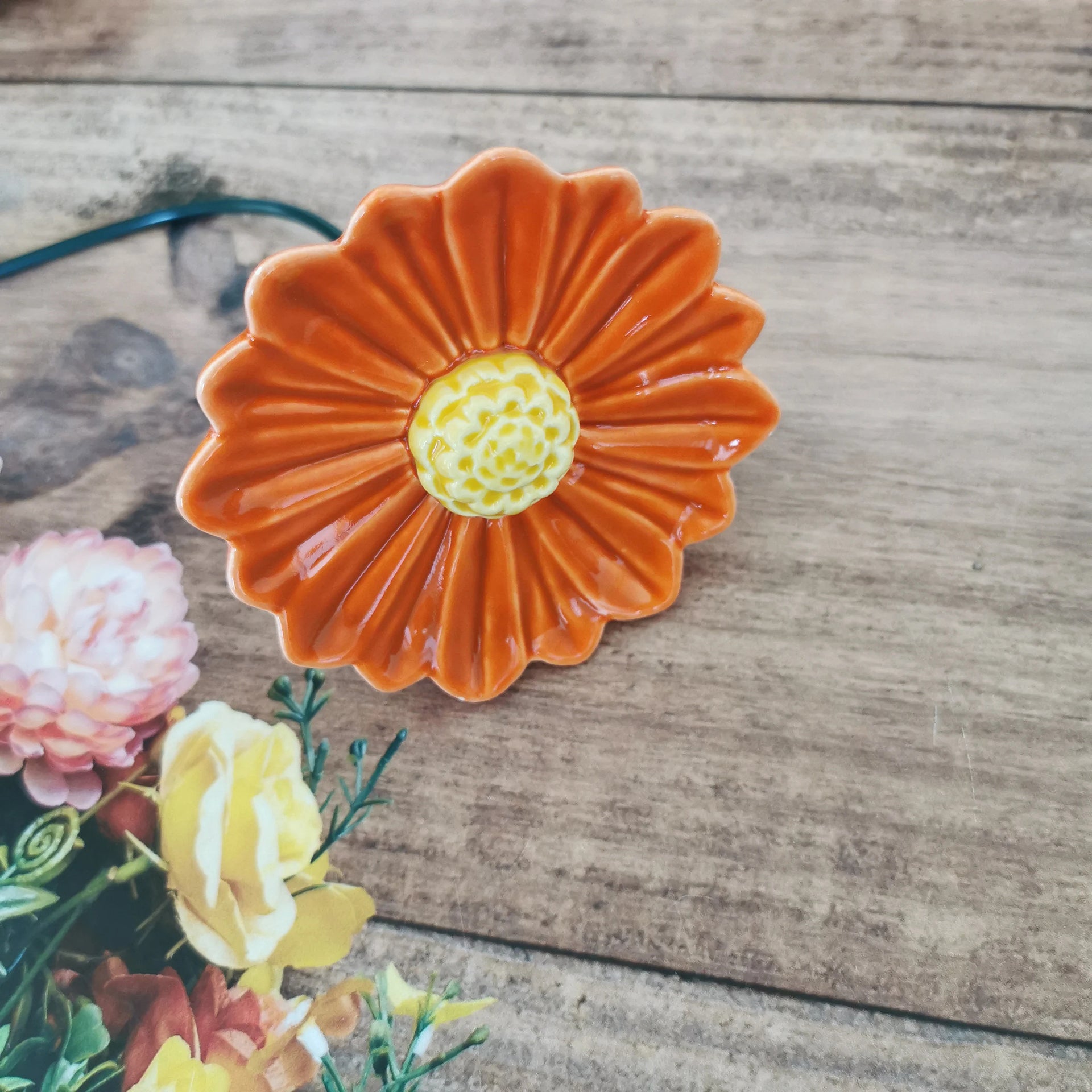 Gerbera ceramic flower