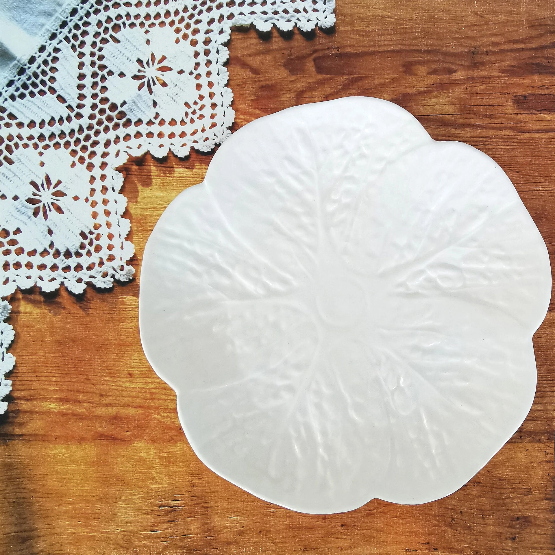 Ceramic portuguese cabbage plate