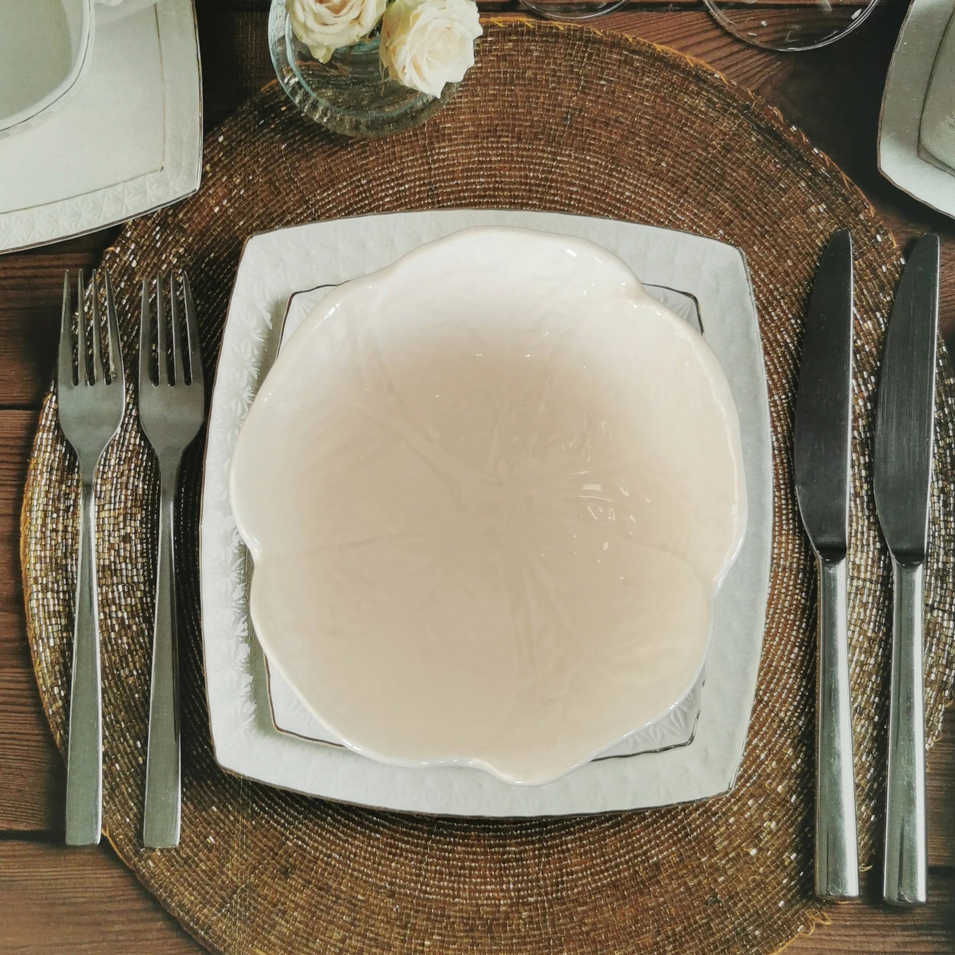 Ceramic portuguese cabbage bowl