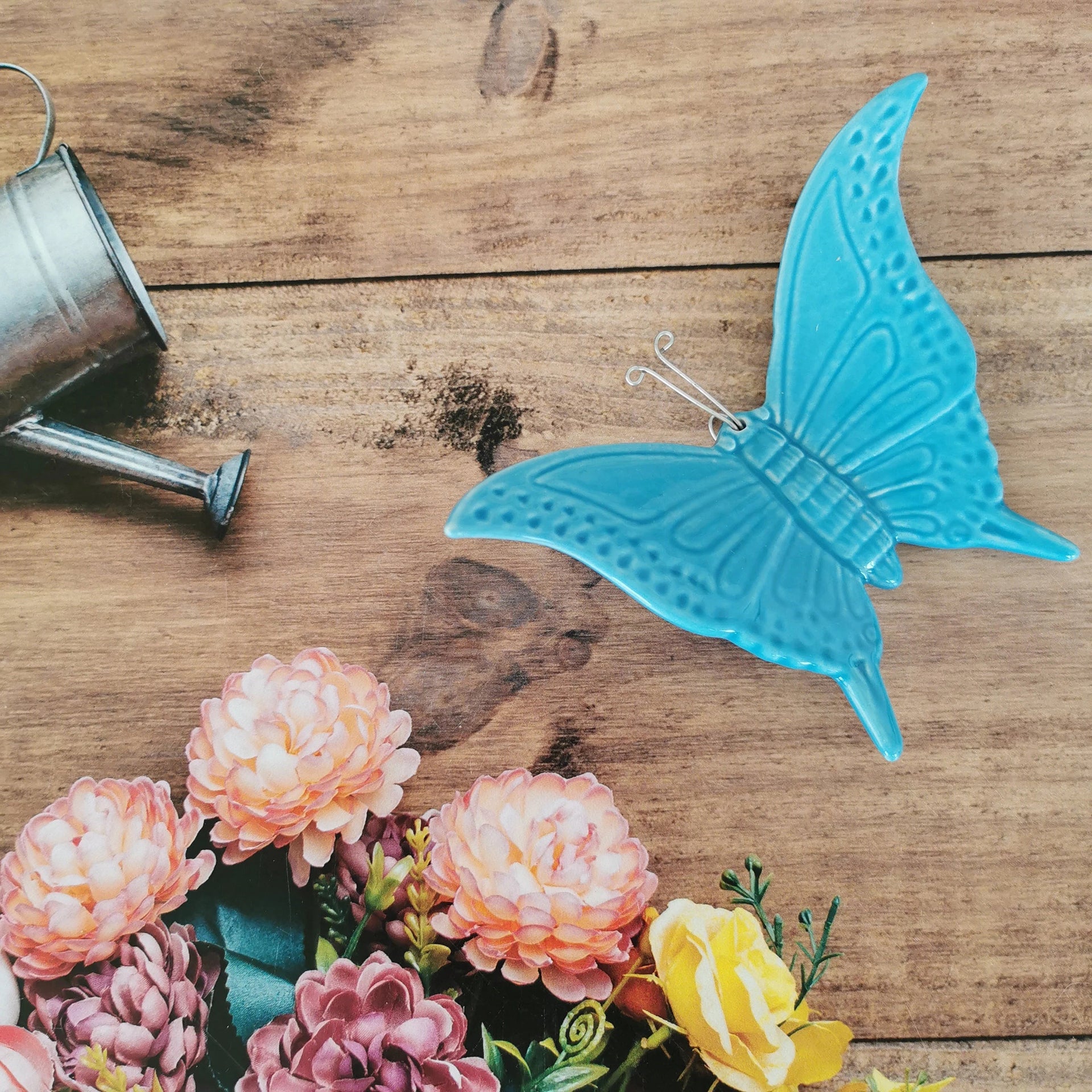 Ceramic small butterfly pink color