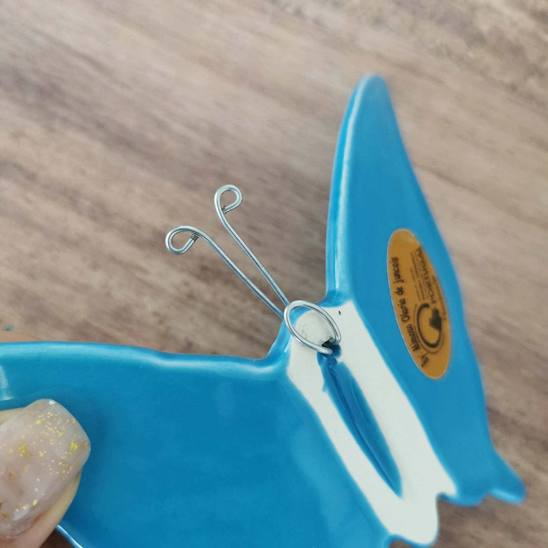 Ceramic small butterfly pink color