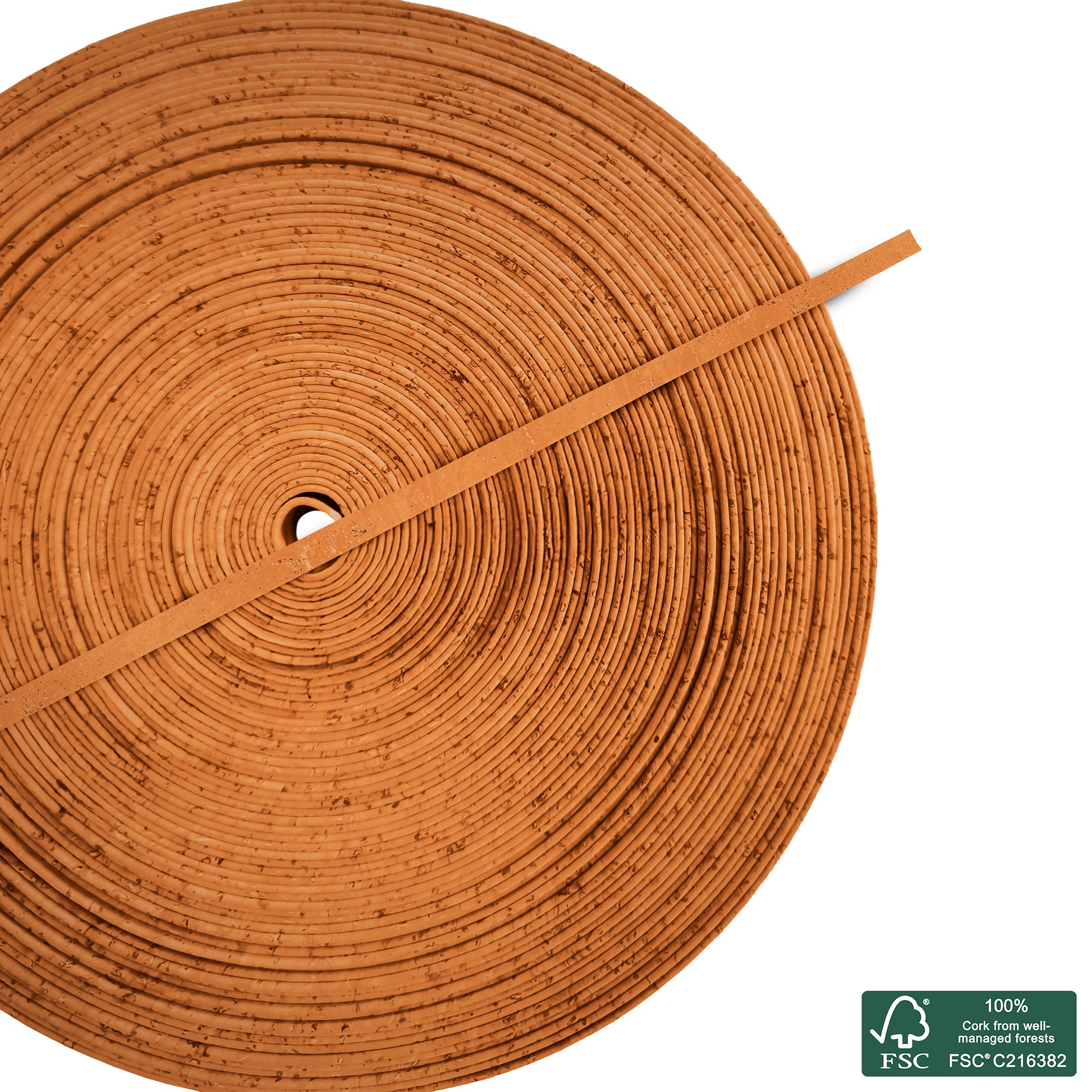 Flat cork cord salmon superior