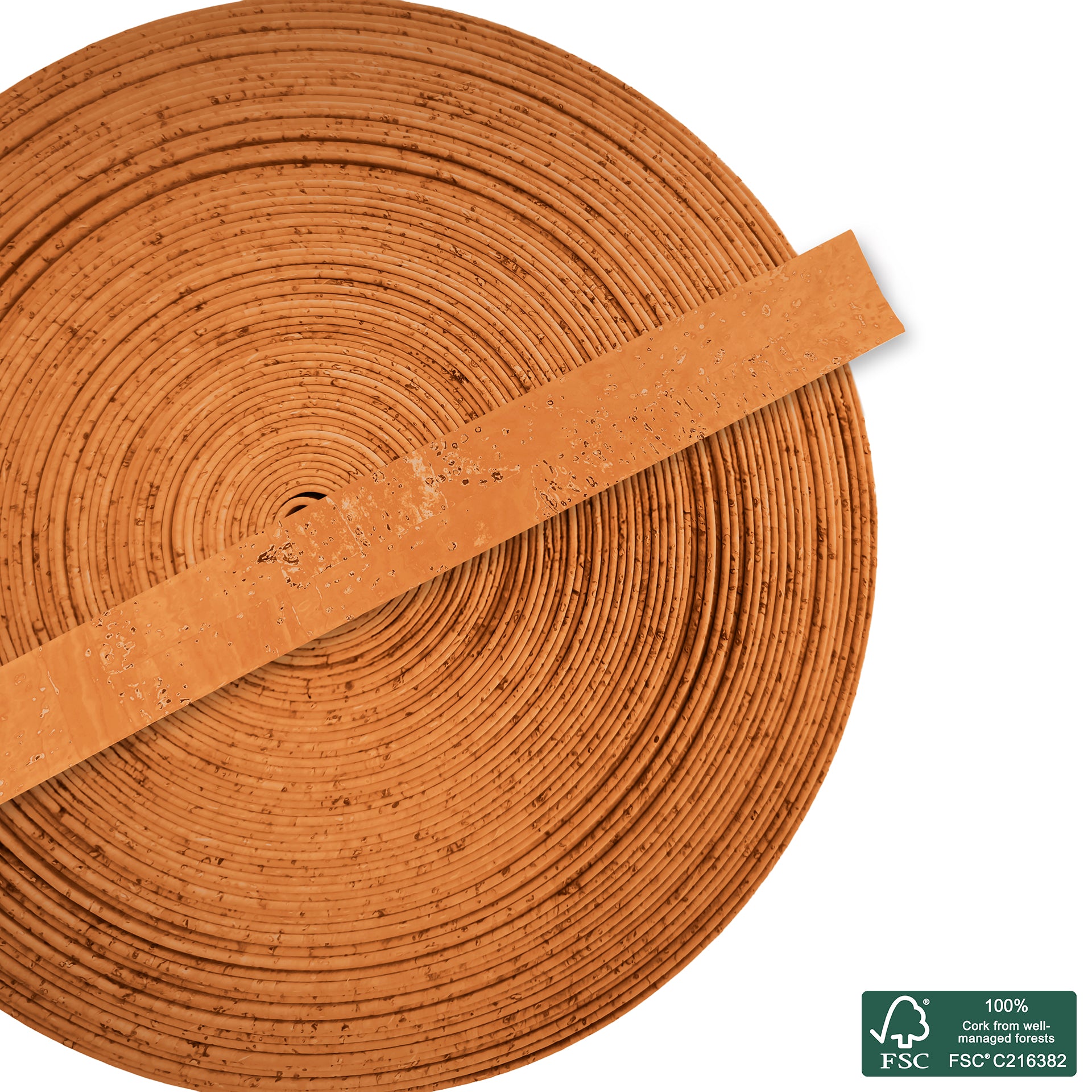 Flat cork cord salmon superior