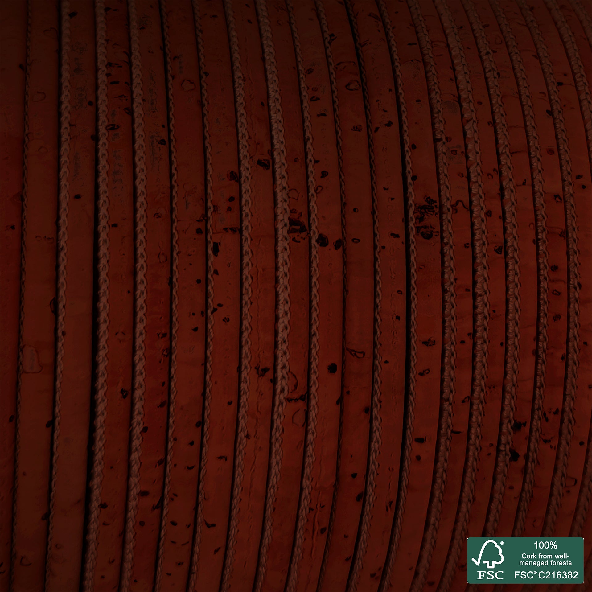 Round cork cord brick superior