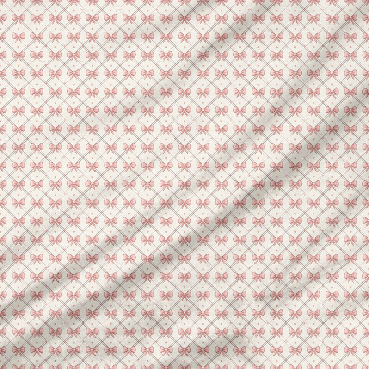 40 Pieces Shabby Chic Pink Printed Percale Cotton Fabric (CHP014)