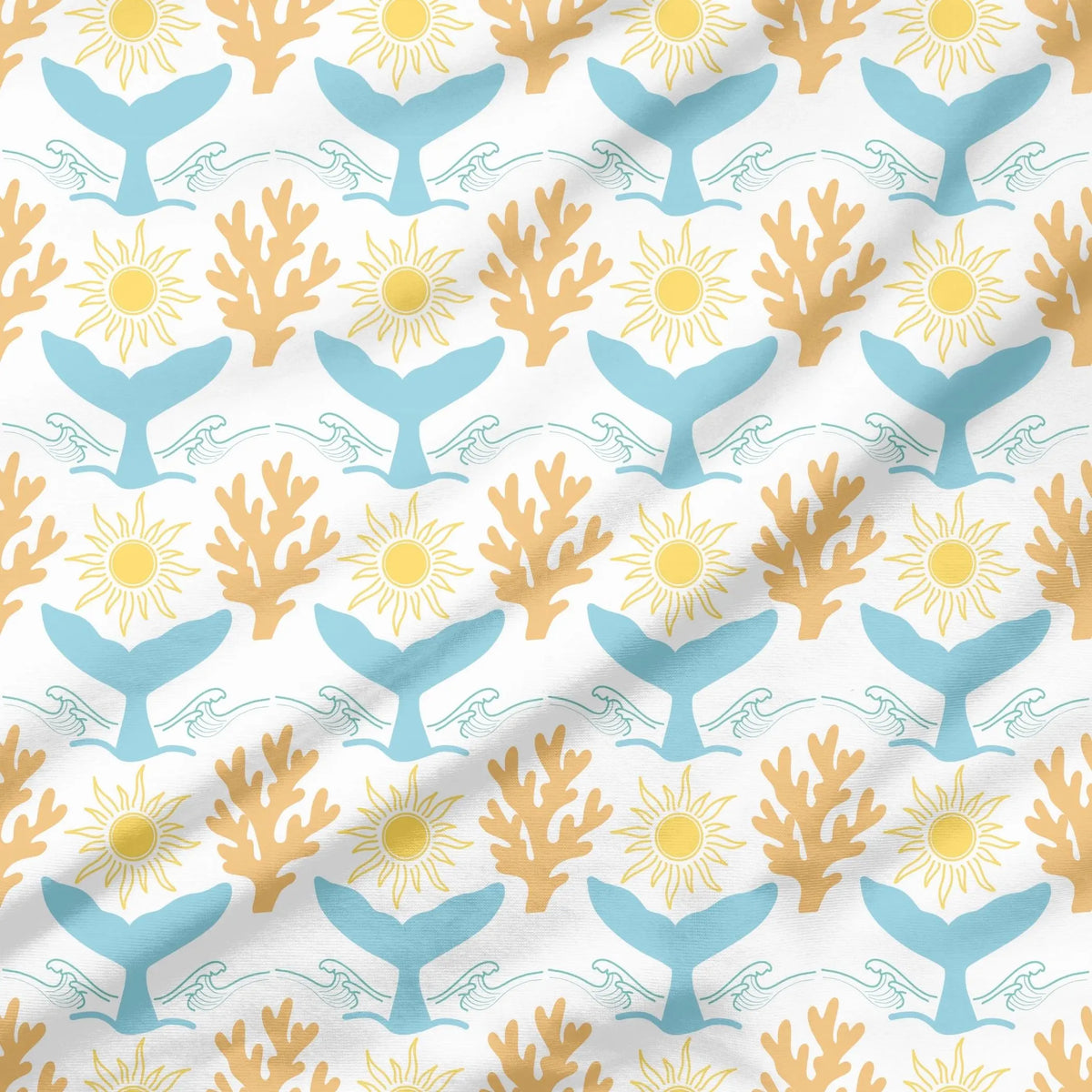 40 Pieces Summer Coastal Printed Percale Cotton Fabric (CHP012)