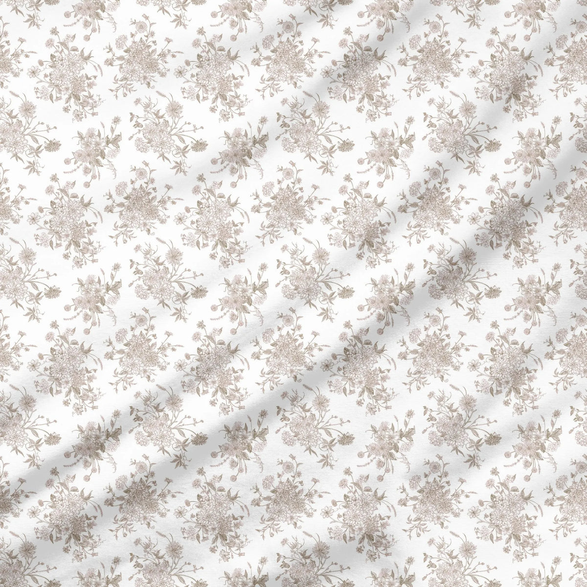 40 Pieces Pink Toile de Jouy Printed Percale Cotton Fabric (CHP008)