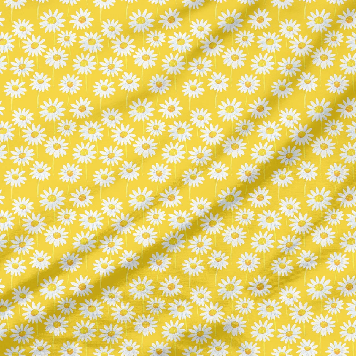 40 Pieces of Watercolor sunflower Printed Percale Cotton Fabric (CHP003)