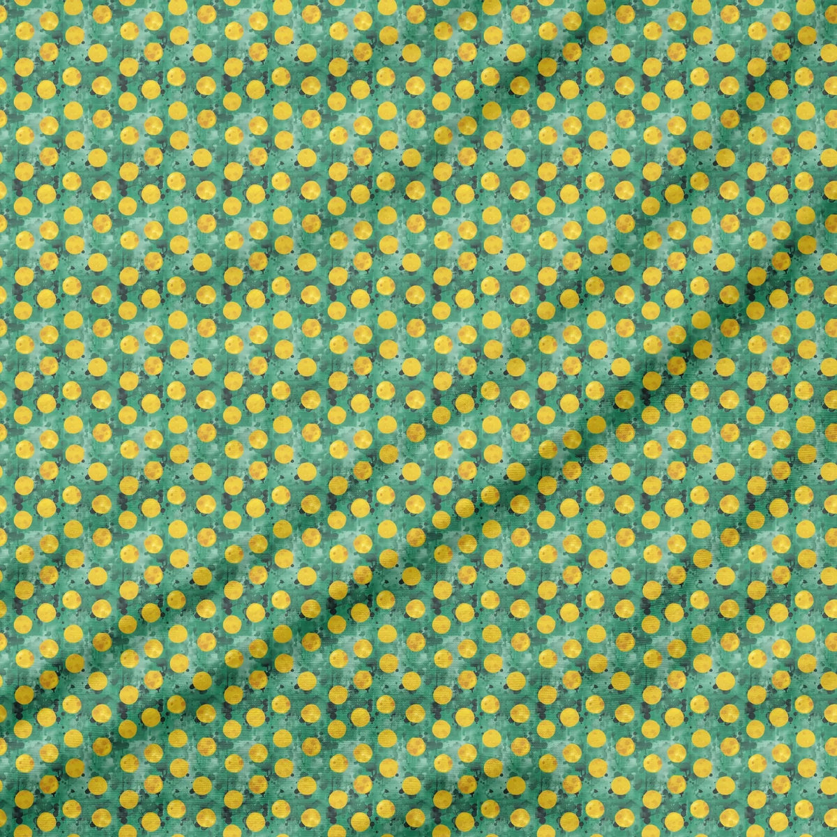 40 Pieces of Watercolor sunflower Printed Percale Cotton Fabric (CHP003)