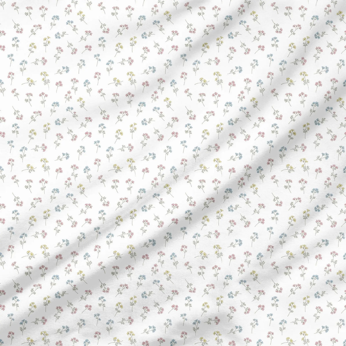 40 Pieces of Wildflowers Printed Percale Cotton Fabric (CHP001)