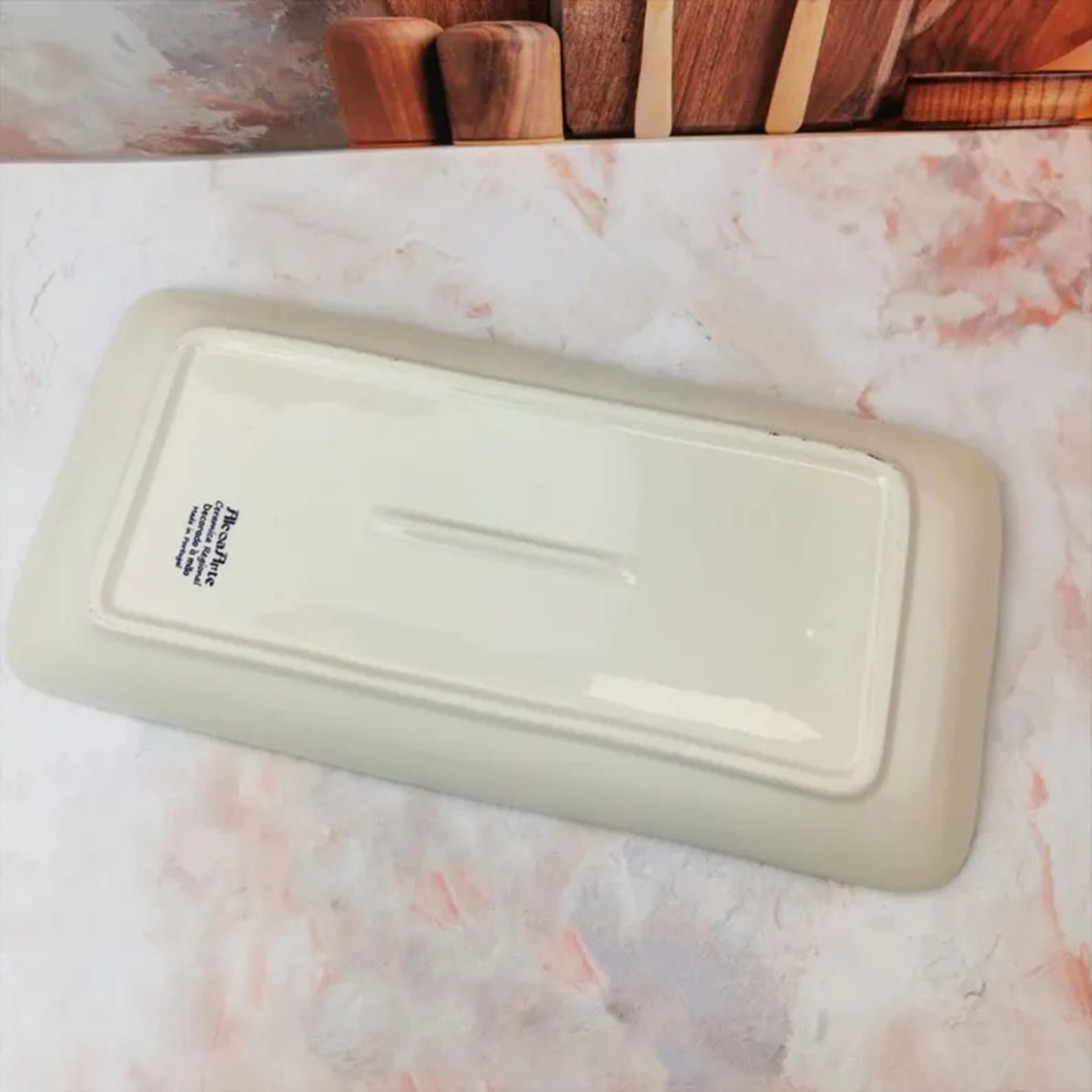 Portuguese ceramic tray with sardines