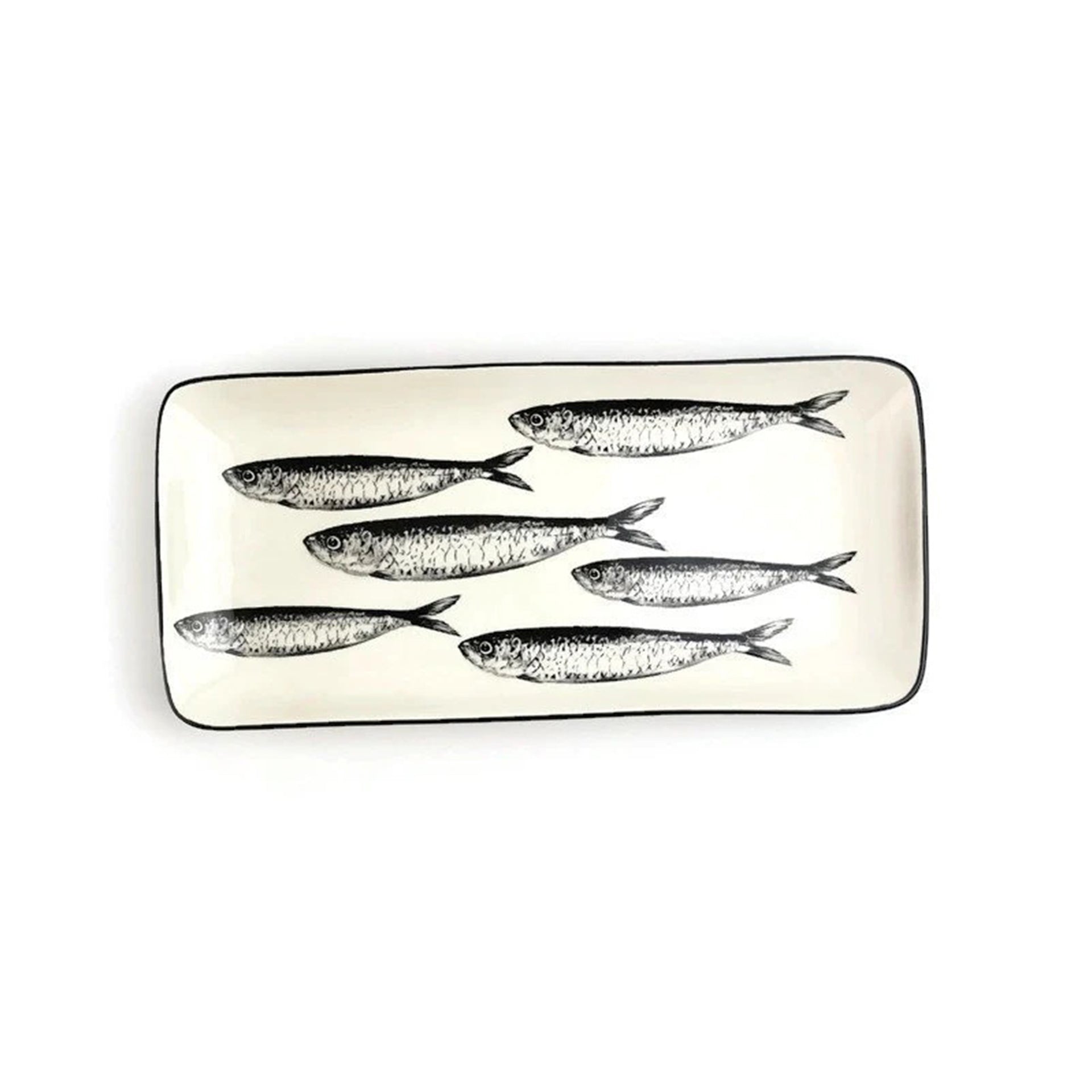 Portuguese ceramic tray with sardines