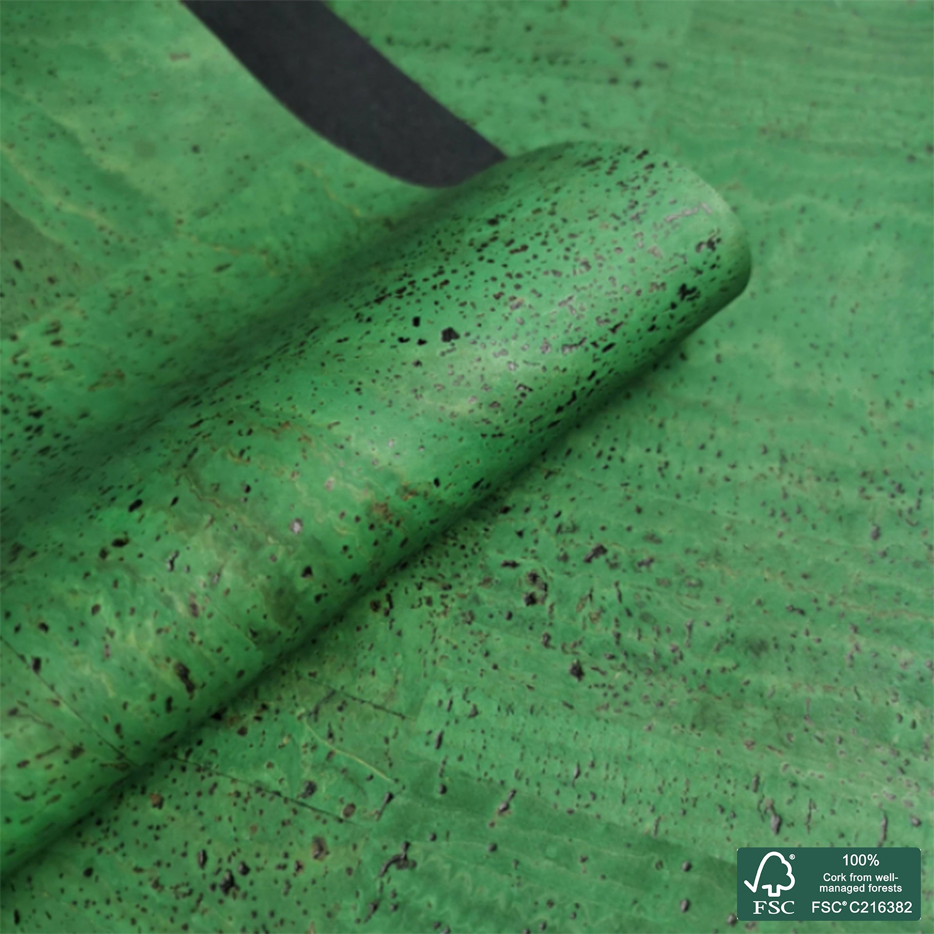 Forest Green Superior cork fabric