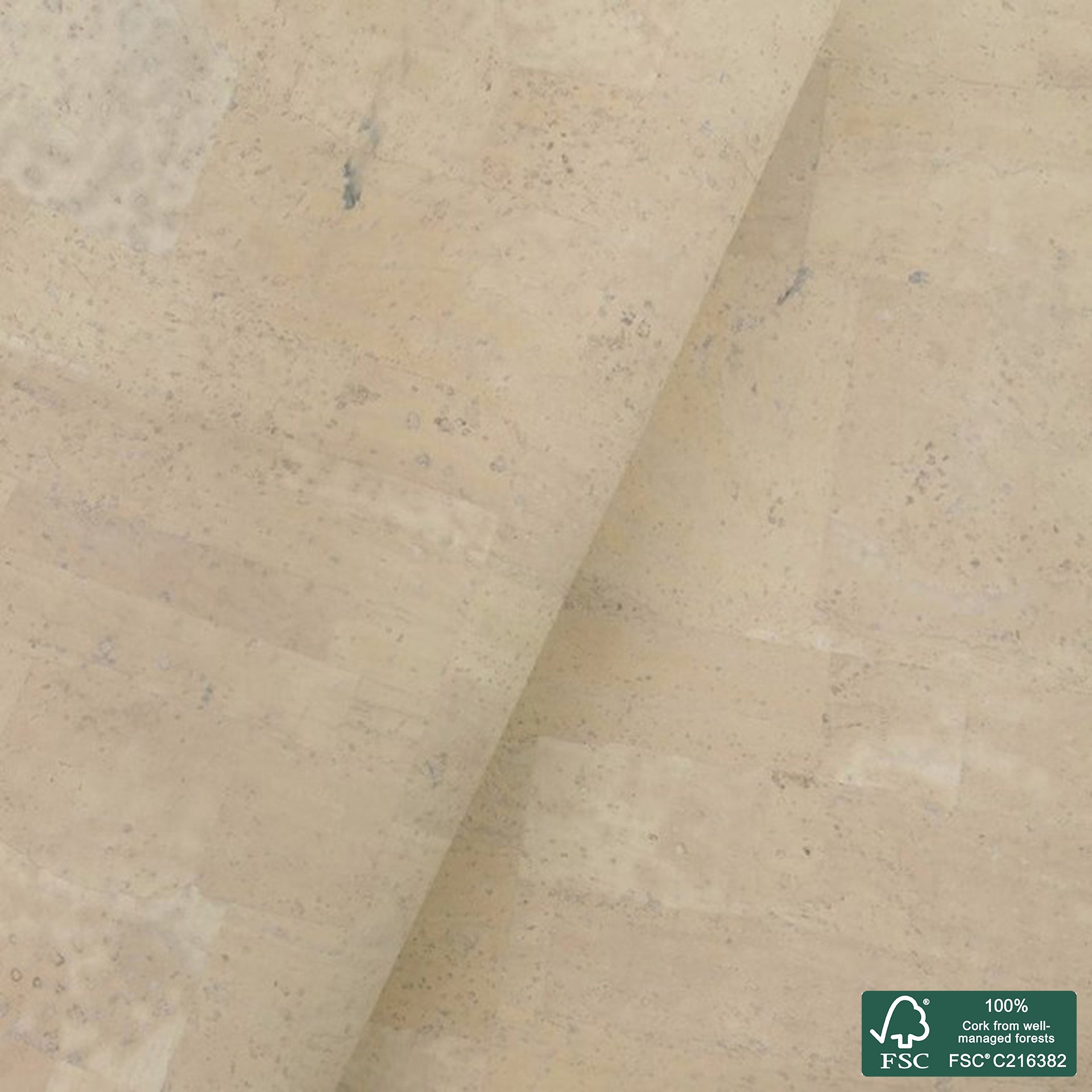 Light yellow superior cork fabric