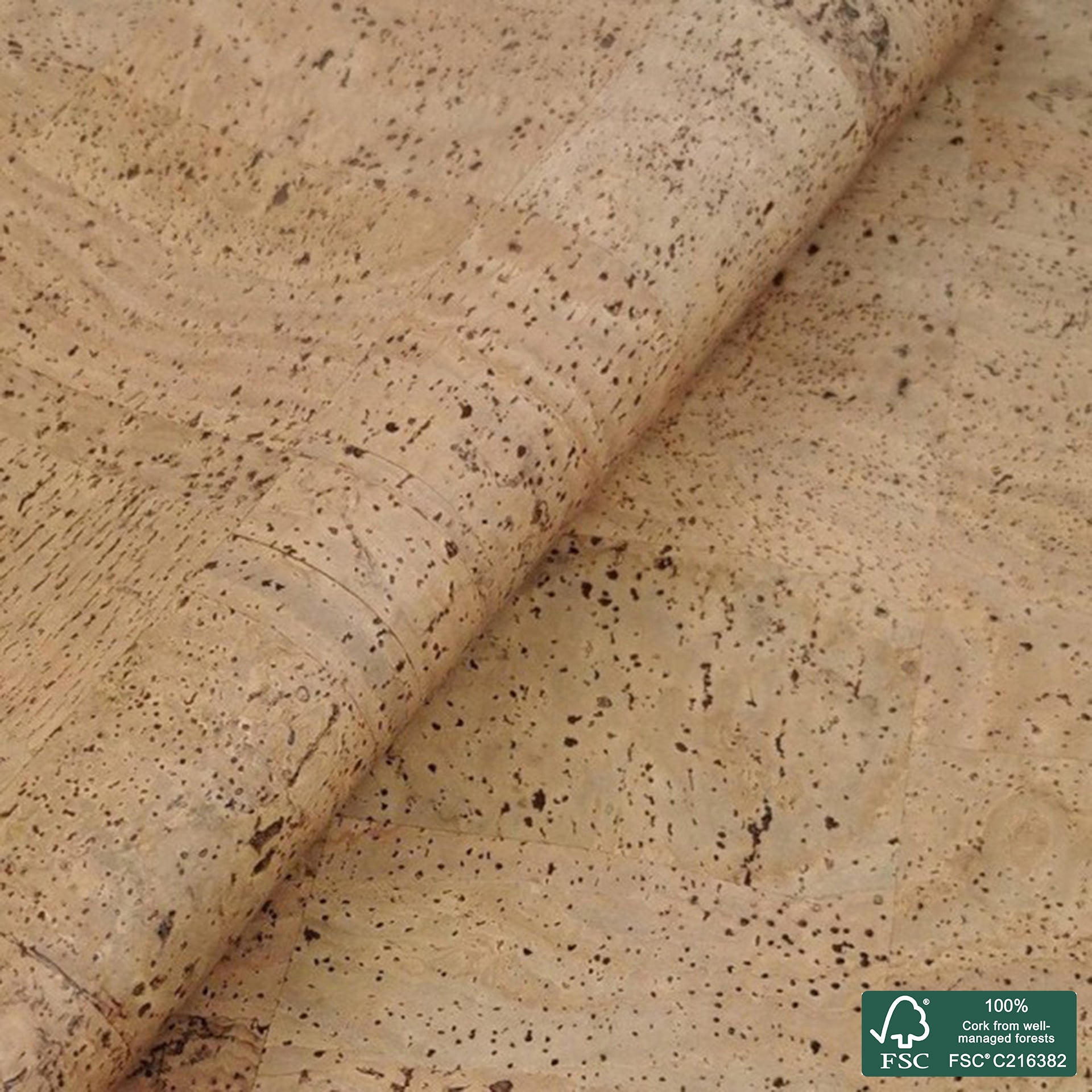 Tabac superior cork fabric