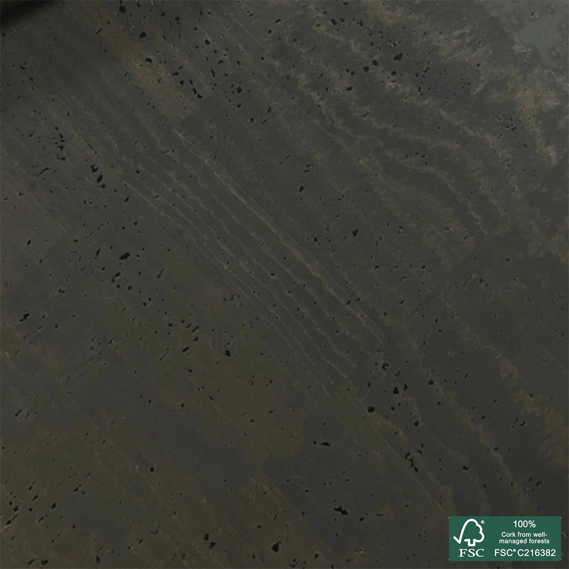 Brown superior cork fabric