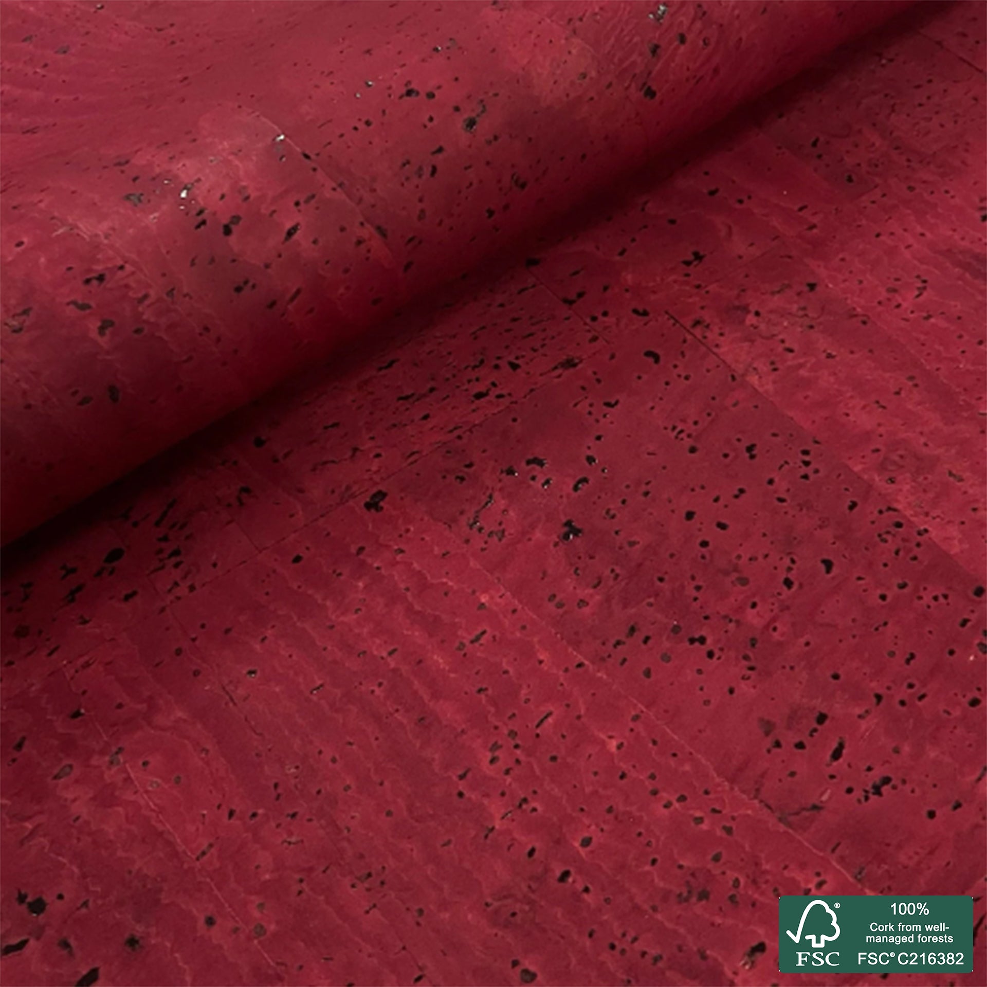 Bordeaux superior cork fabric