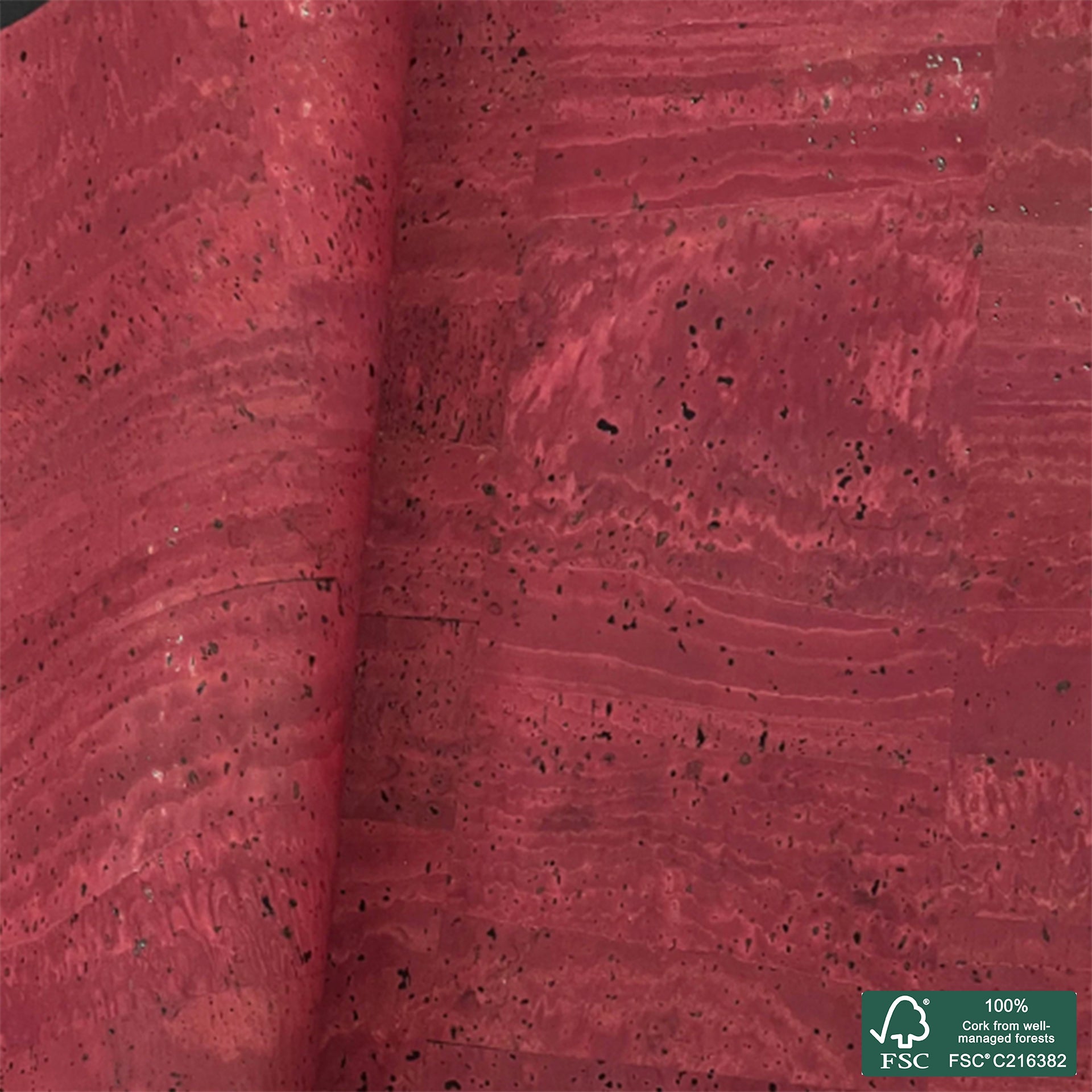 Bordeaux superior cork fabric