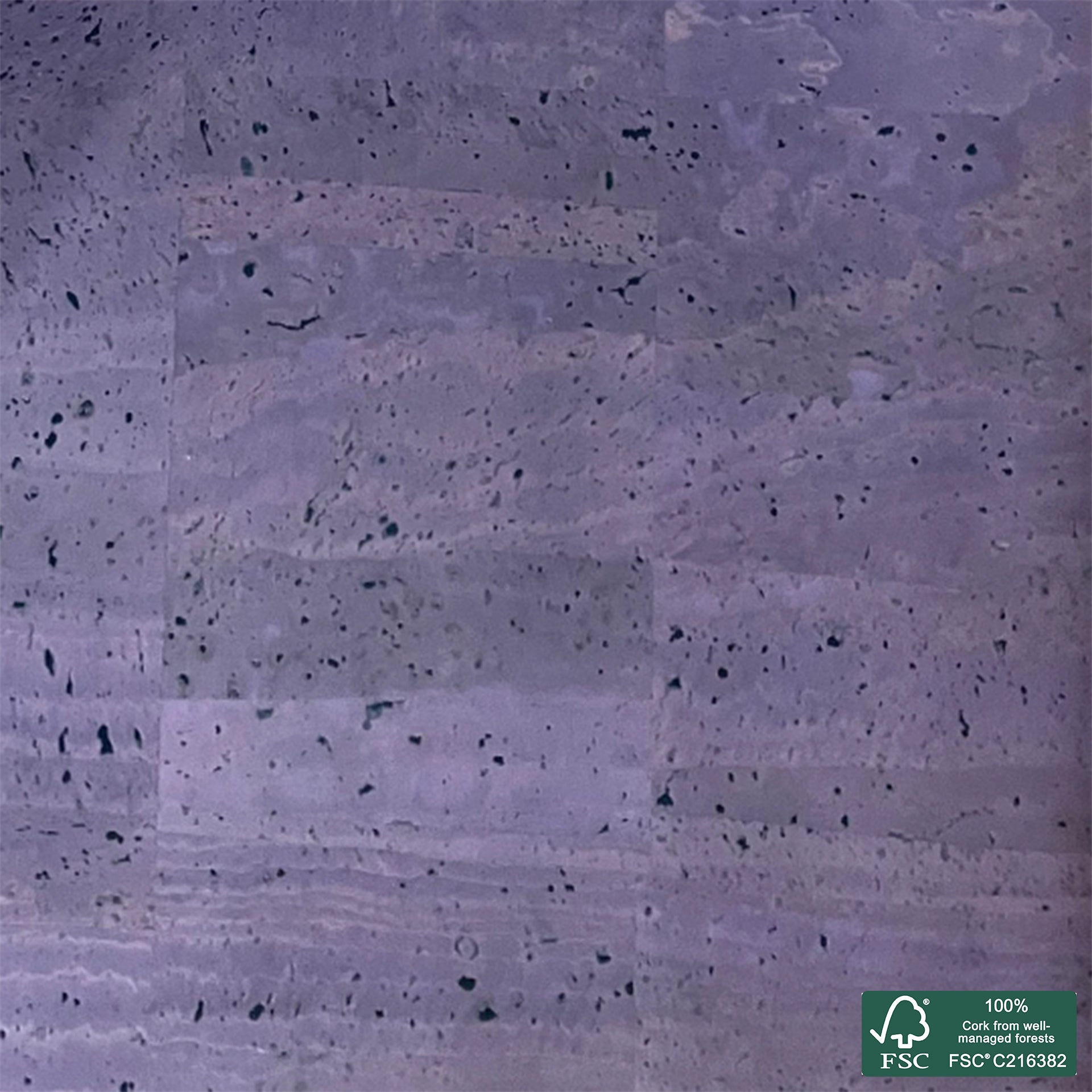 Purple superior cork fabric