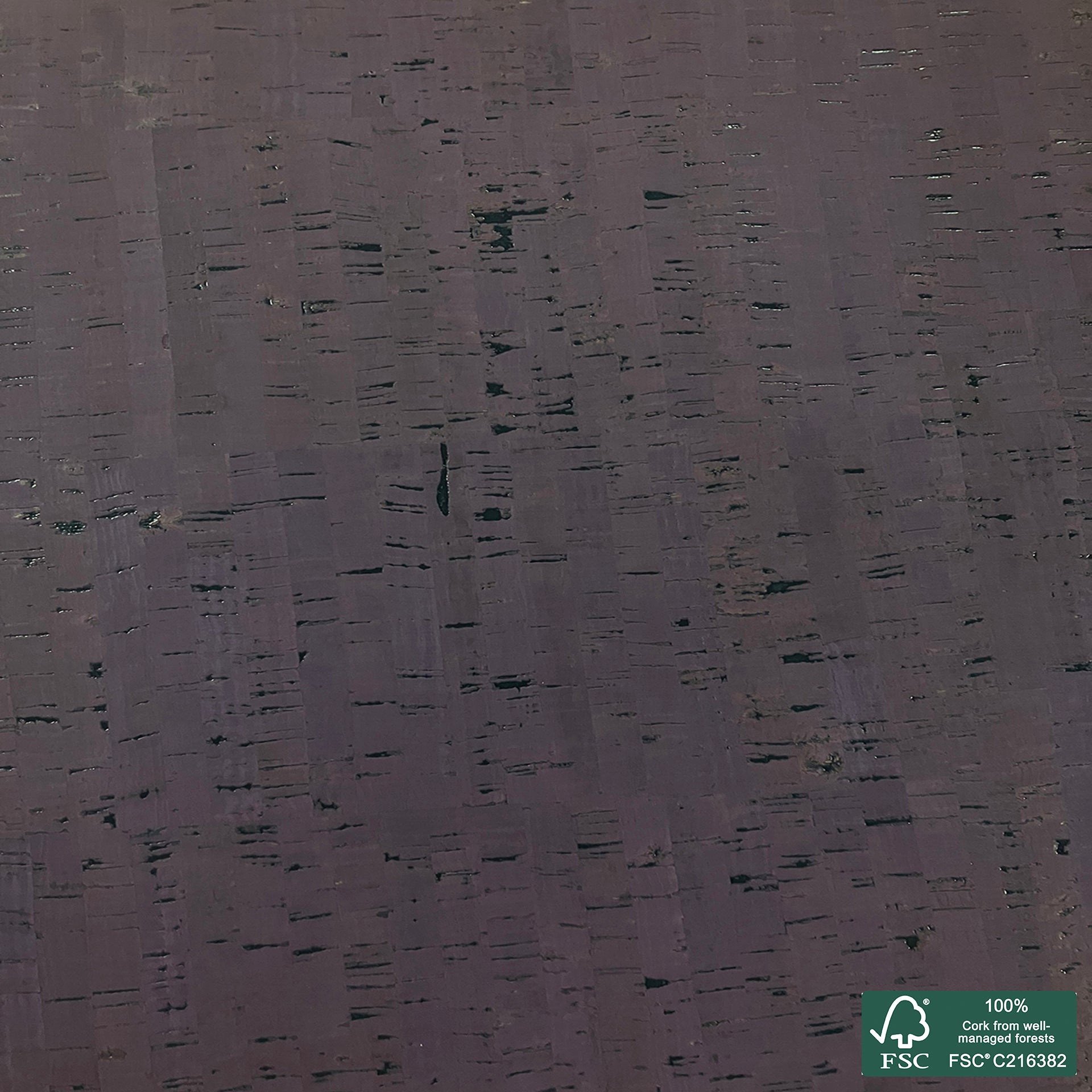 Purple rustic cork fabric