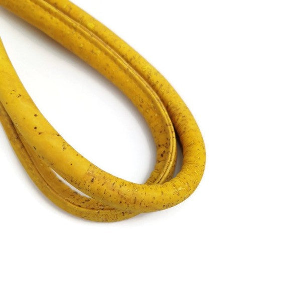 1 Pair of Cork fabric Rolled handbag handles 55cm