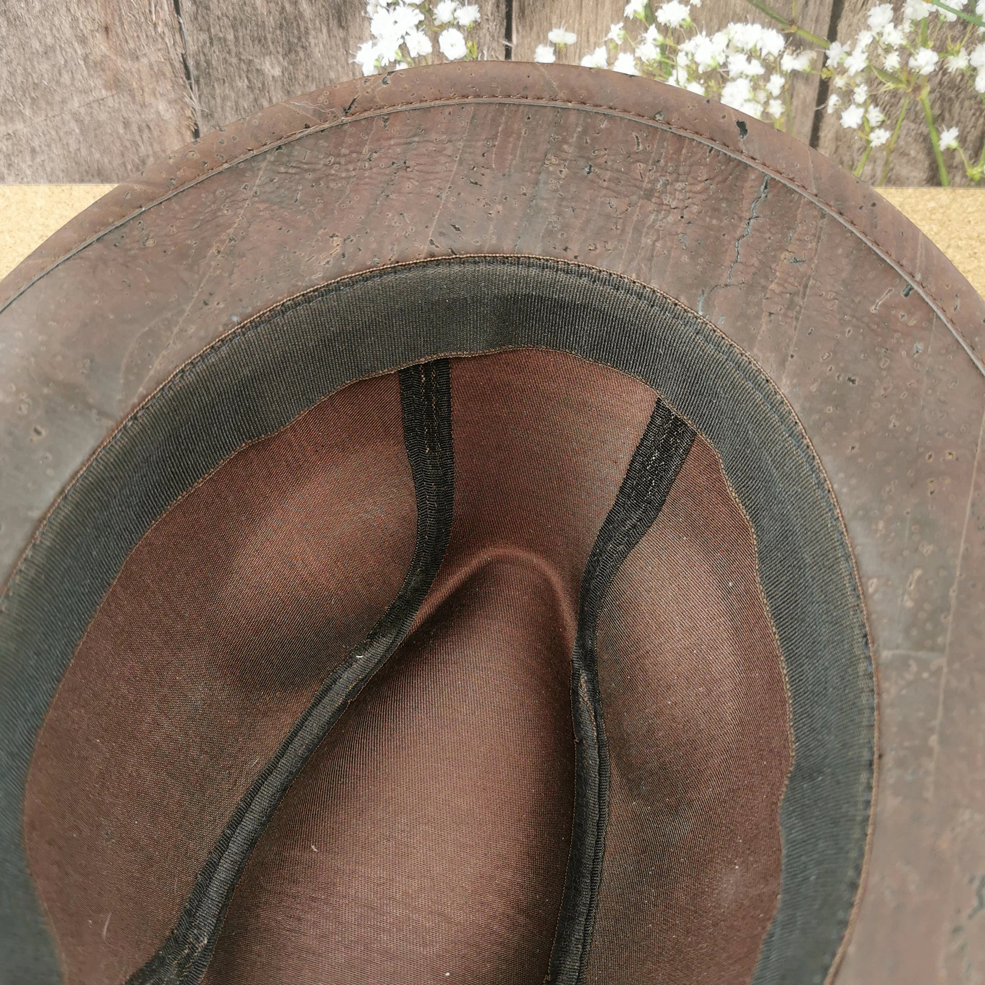 Brown cork classic hat