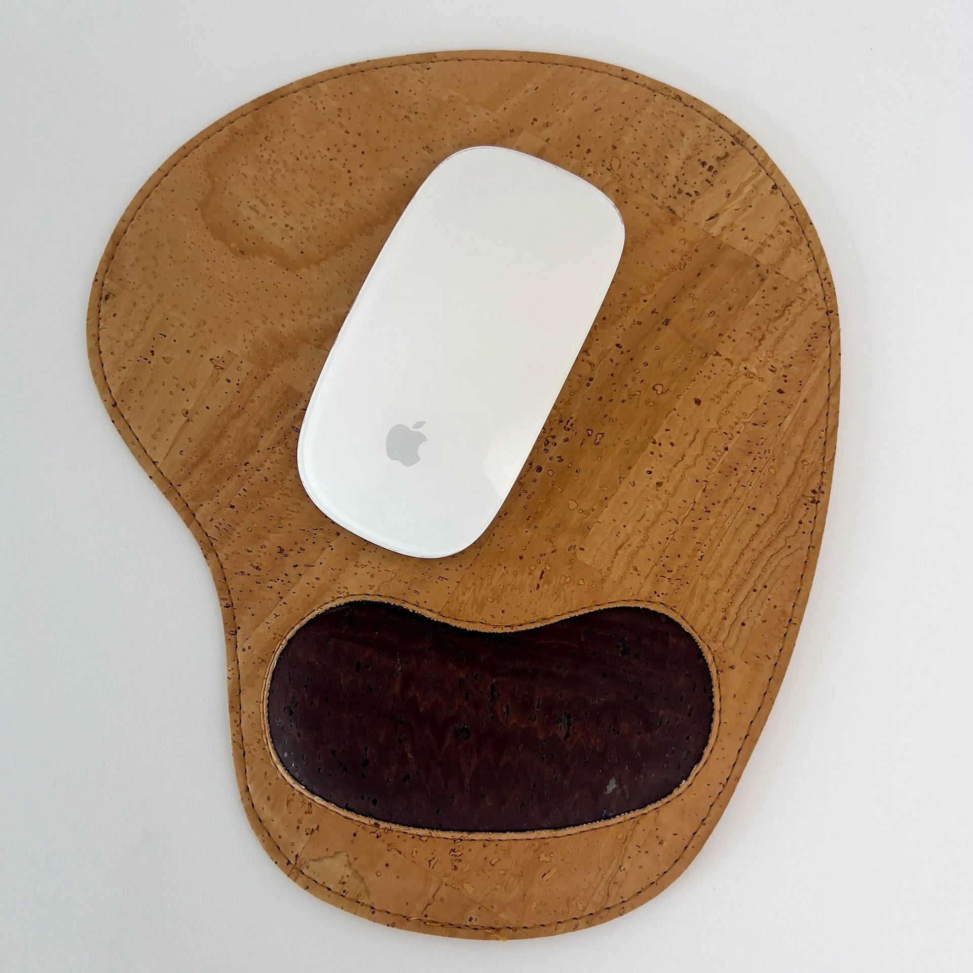Cork ergonomic mouse pad with wrist support