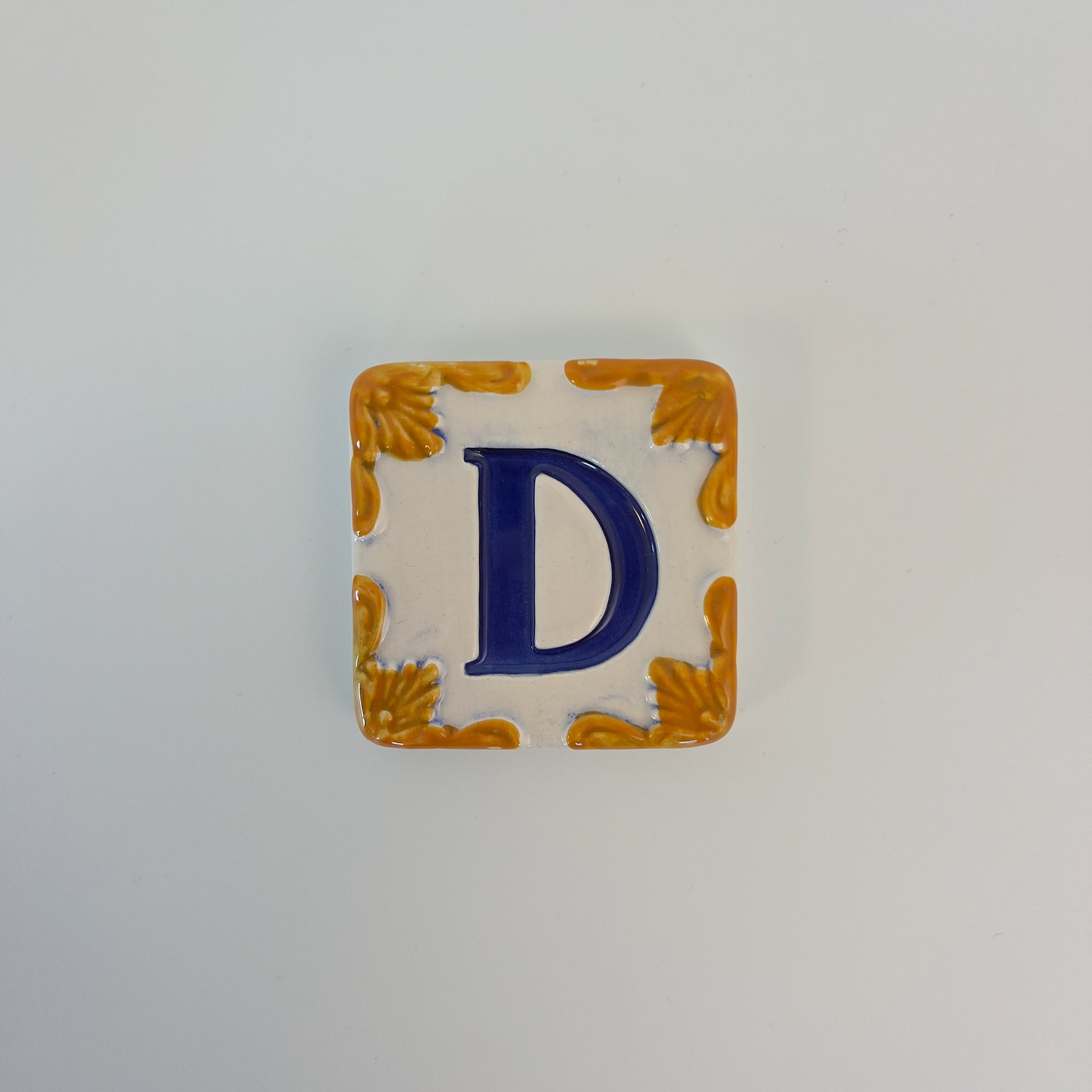 Ceramic door number and letter tile