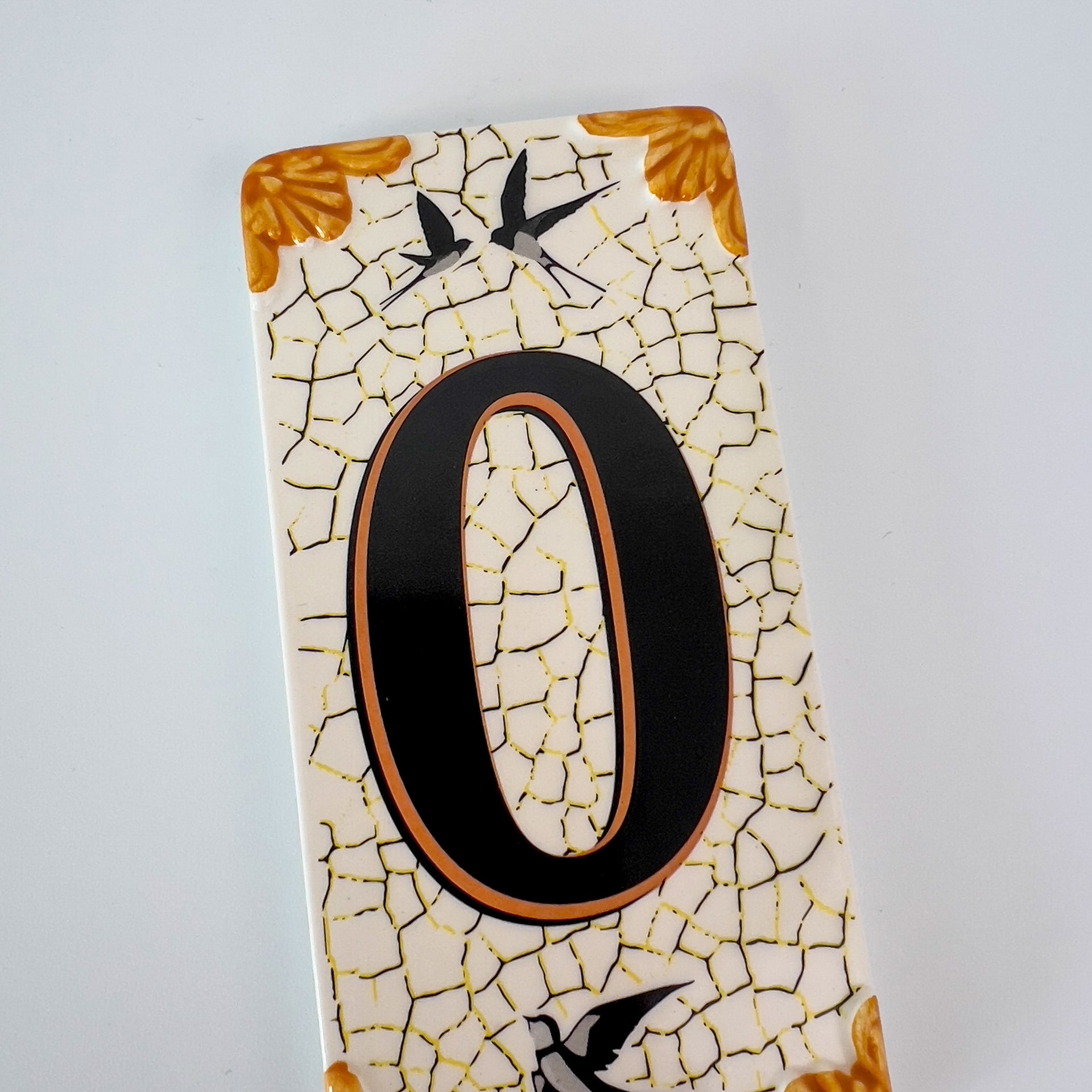 Swallow ceramic door number