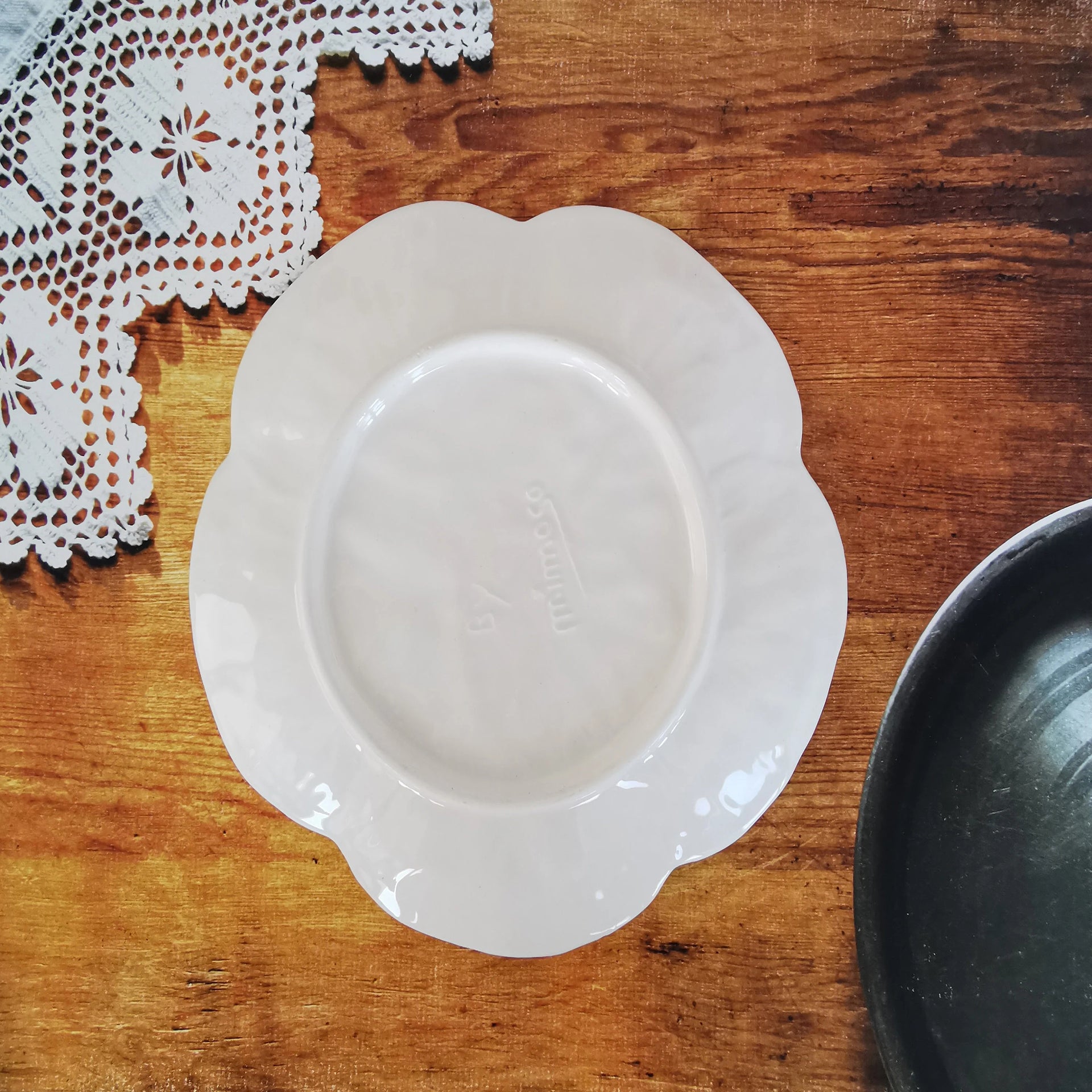 Ceramic portuguese cabbage plate