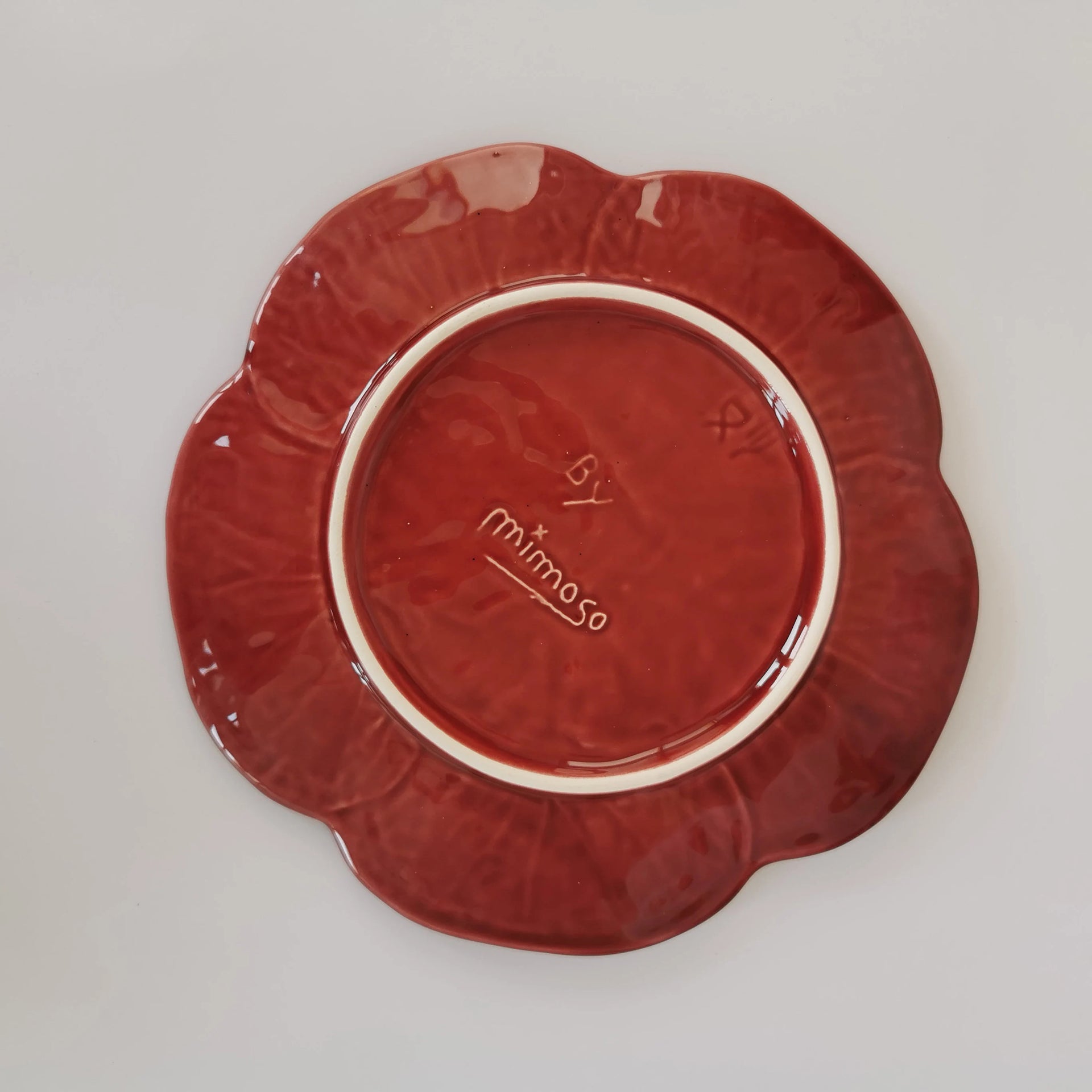 Ceramic portuguese cabbage plate