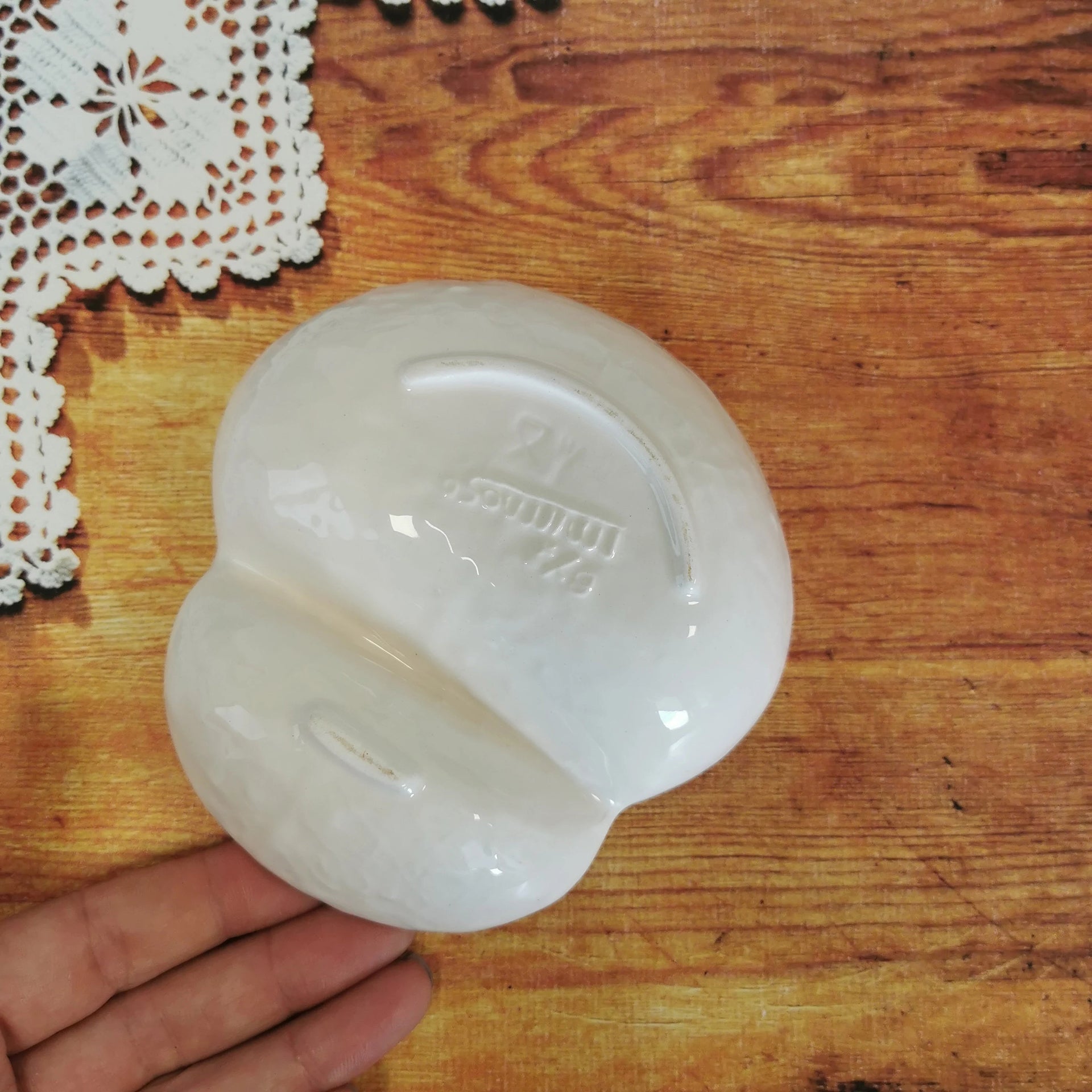 Ceramic portuguese cabbage olive plate