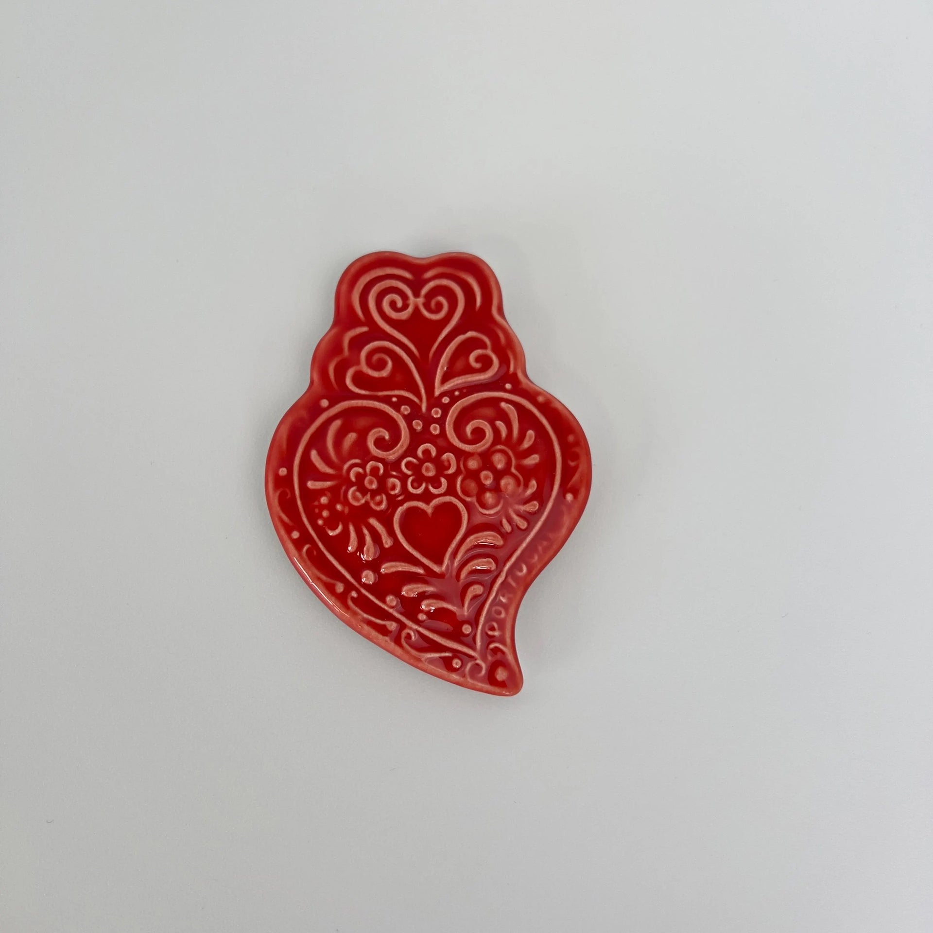 Ceramic Viana do Castelo heart with magnet