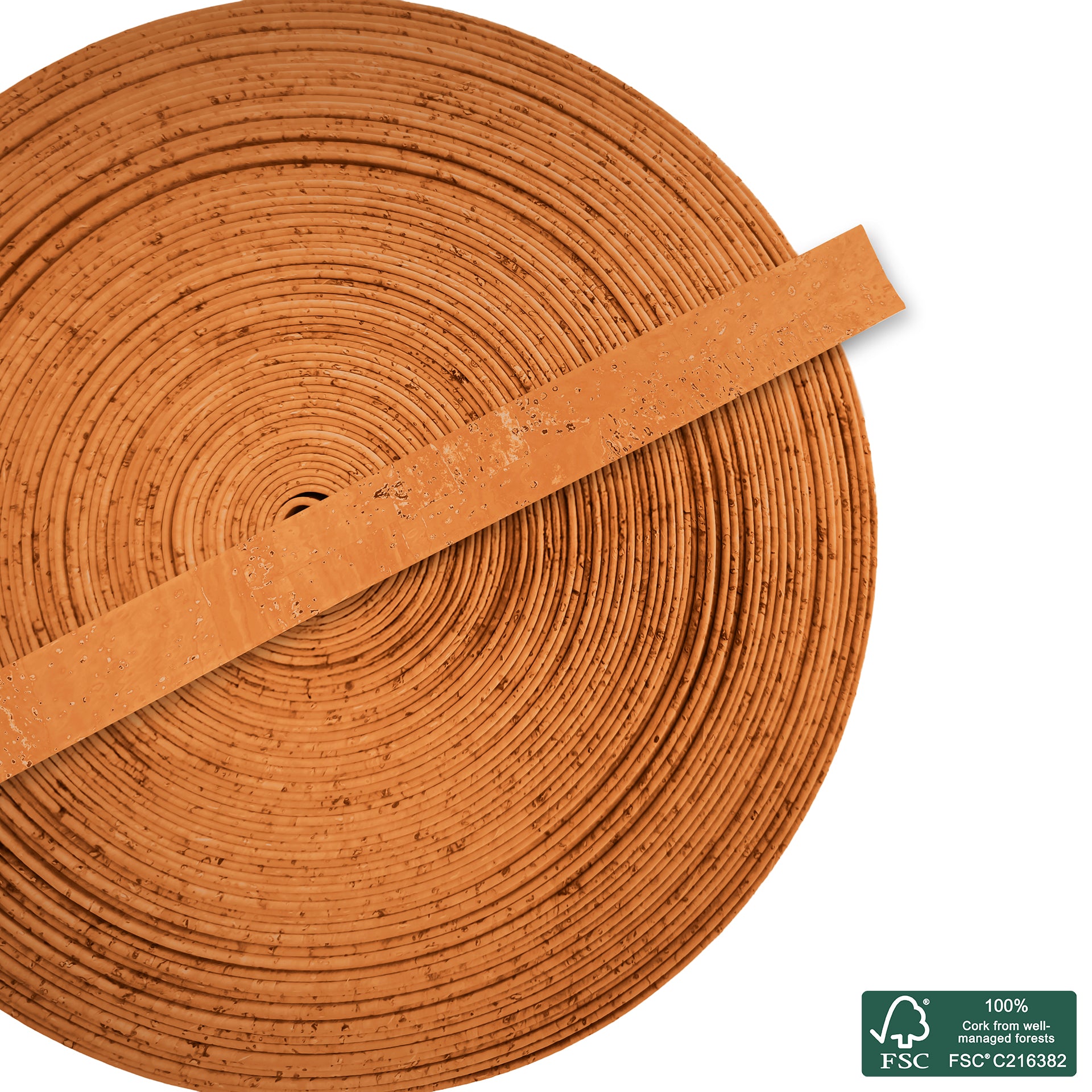 Flat cork cord salmon superior