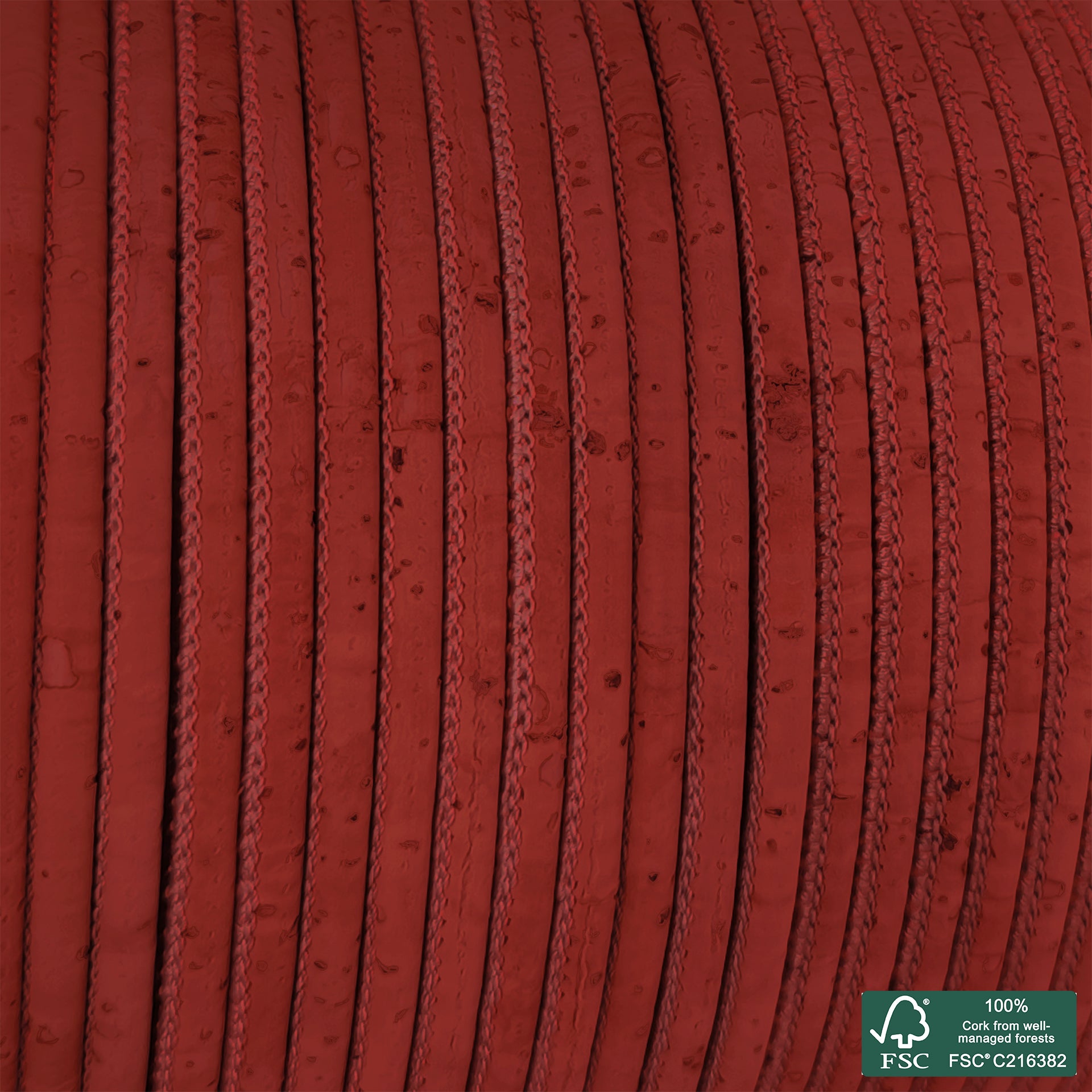 Round cork cord wine superior